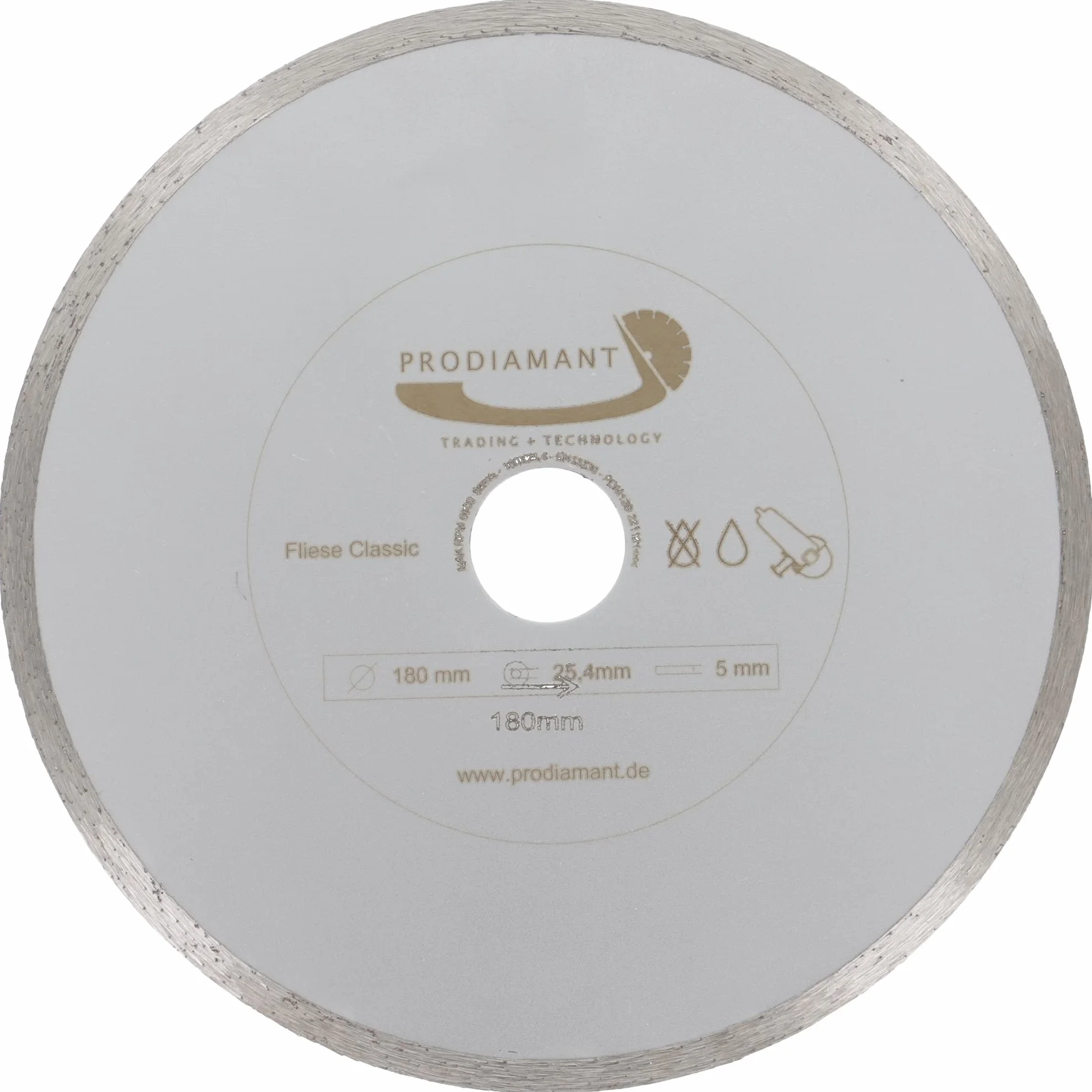 PRODIAMANT Prorim diamentowa tarcza tnąca 180 mm x 25,4 mm do ceramiki i płytek