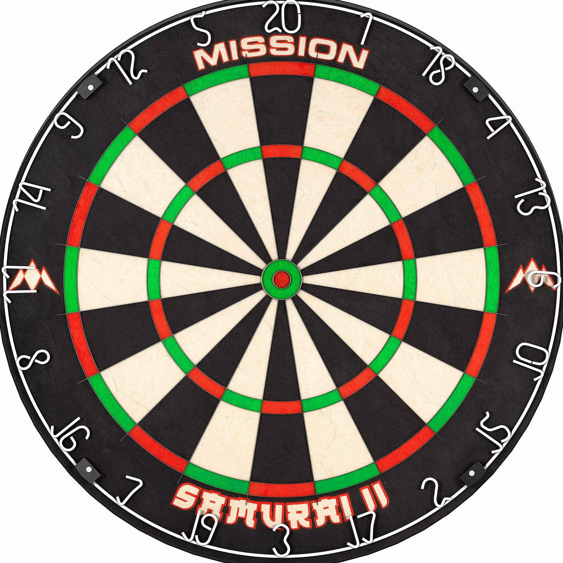 Mission Darts DB023 Samurai II | Profesjonalna tarcza w standardzie zawodowym do rzutek, z ultracienką konstrukcją drucianą i odpornymi na blaknięcie kolorami