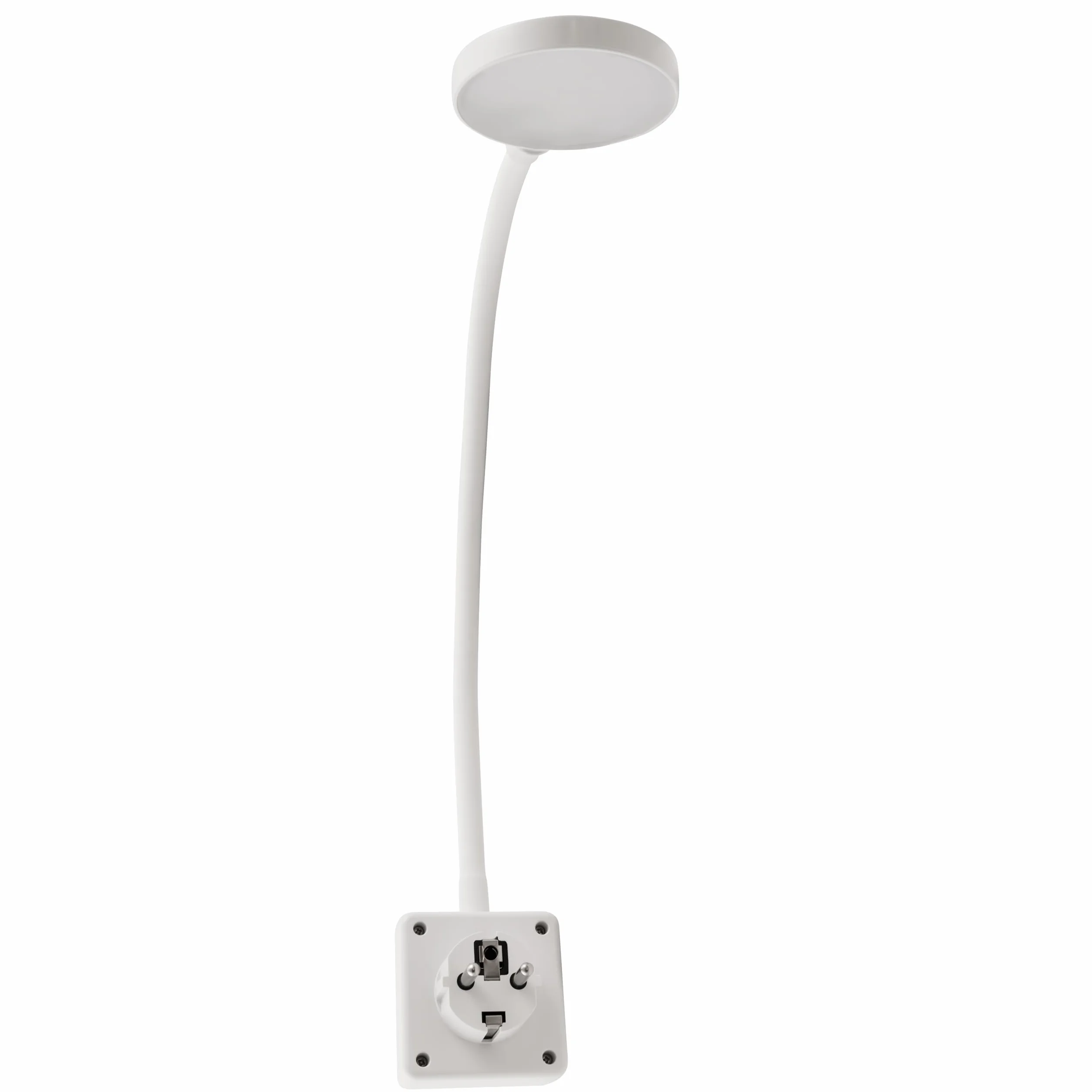 Lampa LED z gniazdkiem Halo 3,3 W 438 lm oświetlenie dotykowe 3000 K biała