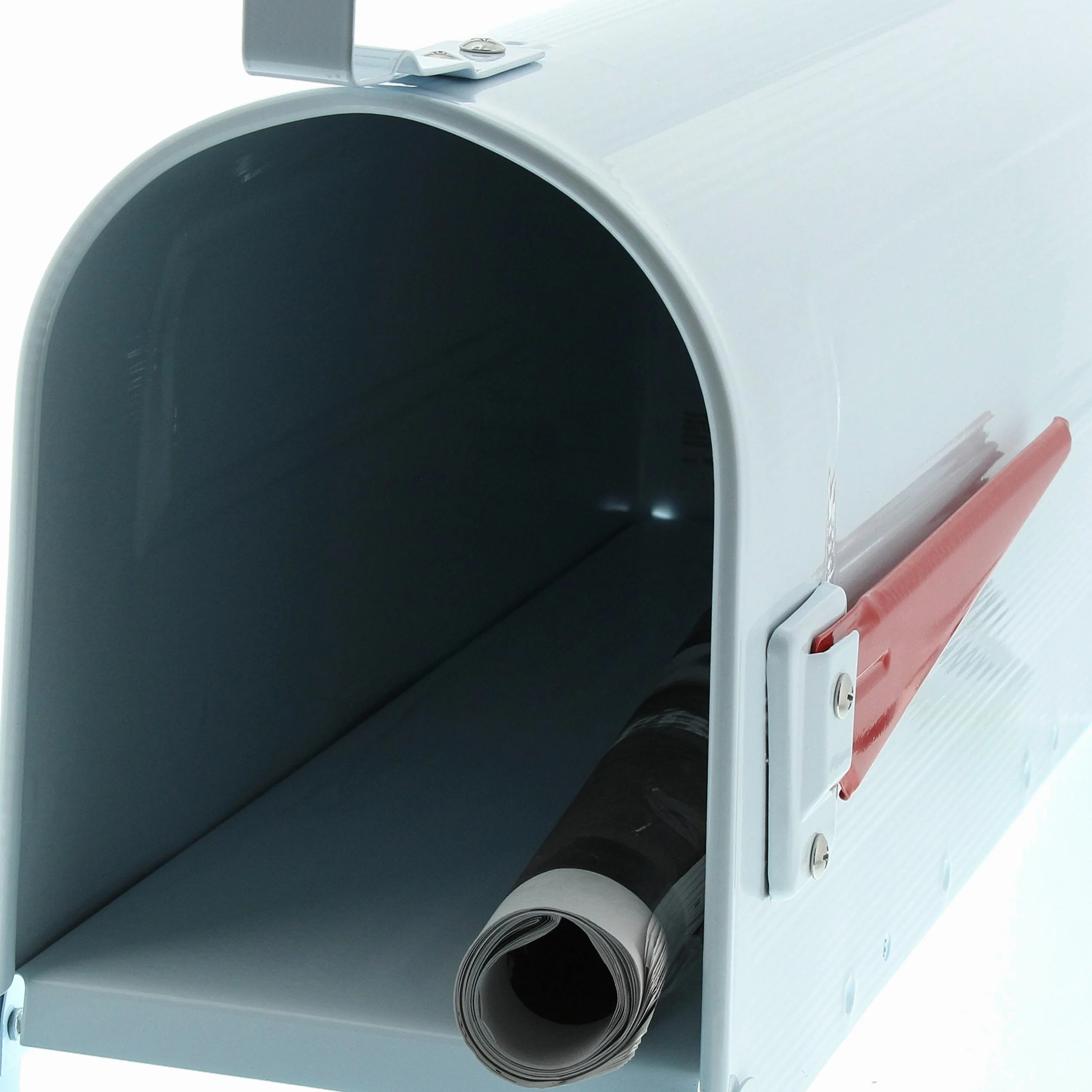 BURG-WÄCHTER Amerykańska skrzynka na listy U.S. Mailbox z obrotową flagą Stal US-Box 891 W Biały