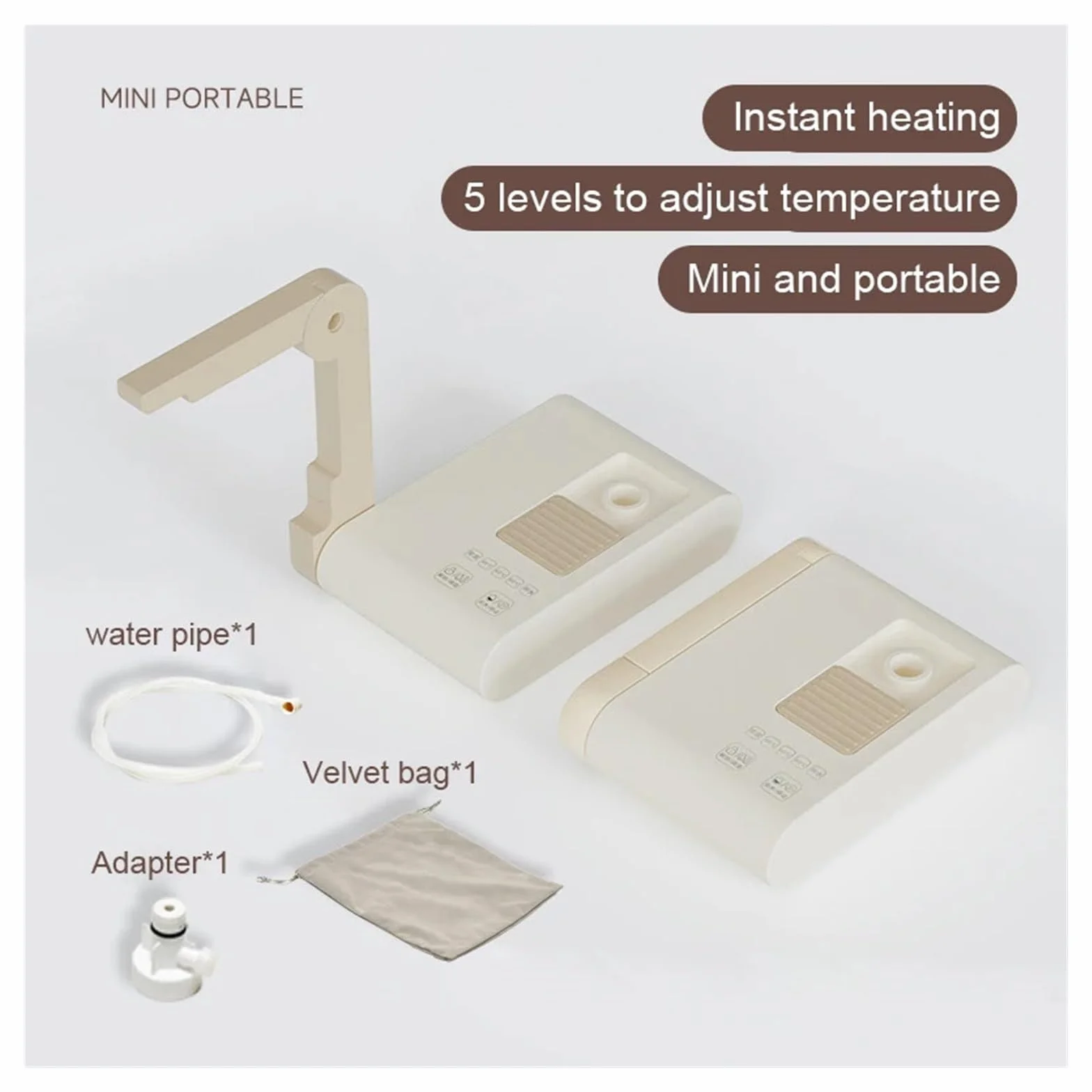 Portable Instant Hot Water Dispenser Electric Kettle Folding Travel Desktop Heater Boiler