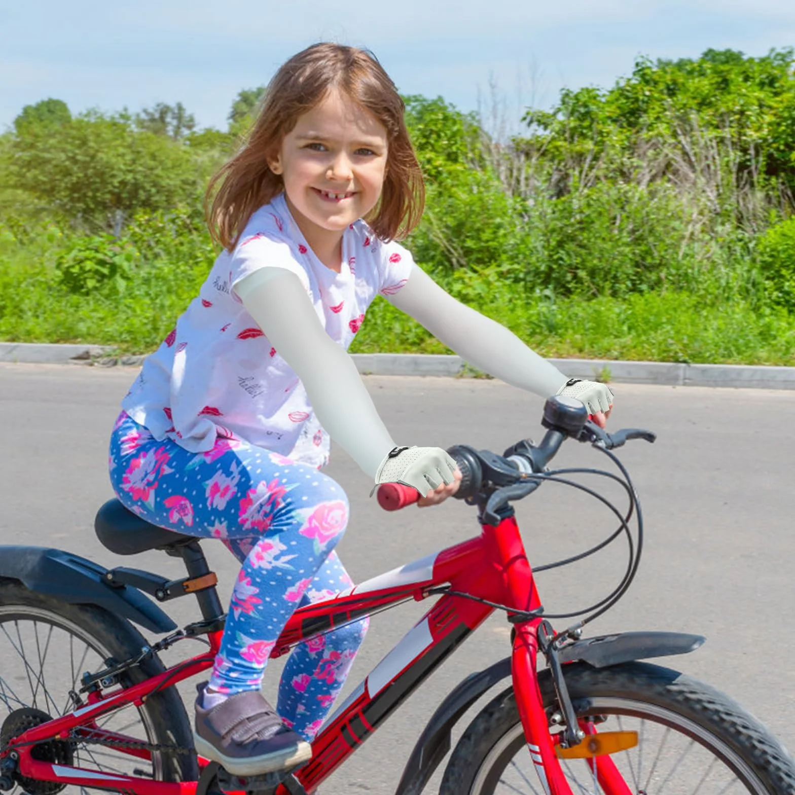 Rkawiczki rowerowe dla dzieci, Rkawiczki jedzieckie dla dzieci Wygodne oddychajce Ochronne donie Elastyczne dziecice rkawiczki rowerowe, Rkawiczki sportowe do jazdy na ywach Rolki