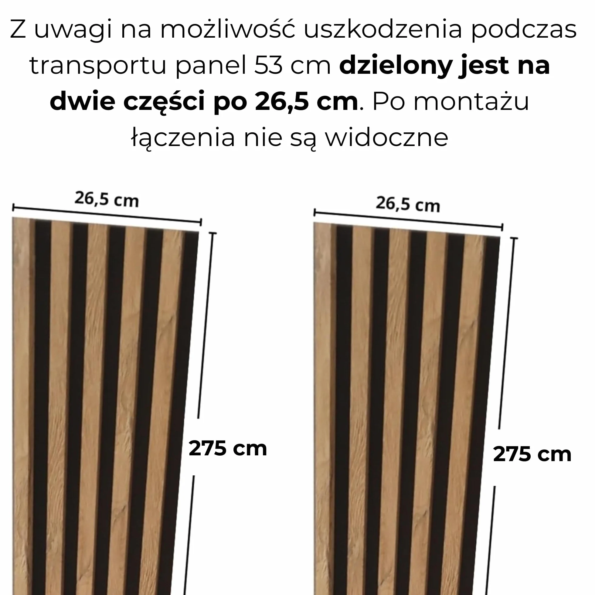 Lamele na Czarnym Filcu 275 x 53 cm Kolor: Indigo Blue Panele Akustyczne Naturalne Panele Ścienne