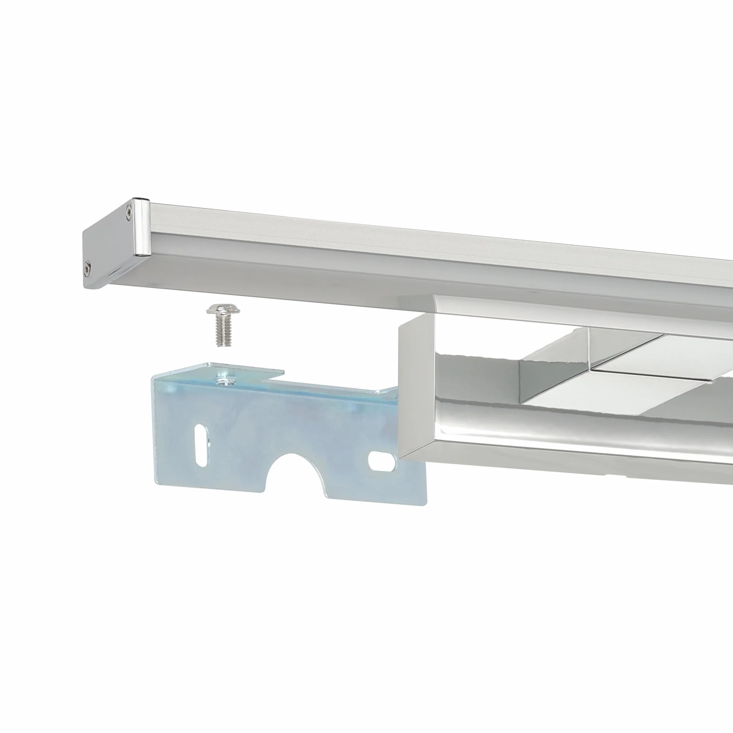 EGLO Lampa ścienna LED Pandella 1, lampa LED nad lustro z aluminium i tworzywa sztucznego, lampa łazienkowa w kolorze chromu, srebrnym, białym, lampa LED do wilgotnych pomieszczeń neutralna biel,
