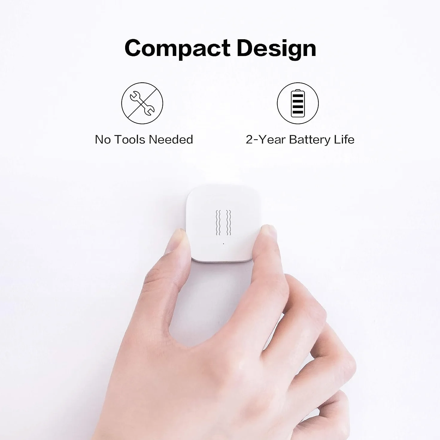 Aqara Czujnik Wibracji, Bezprzewodowy, Zigbee, Kompatybilny z Apple HomeKit, IFTTT