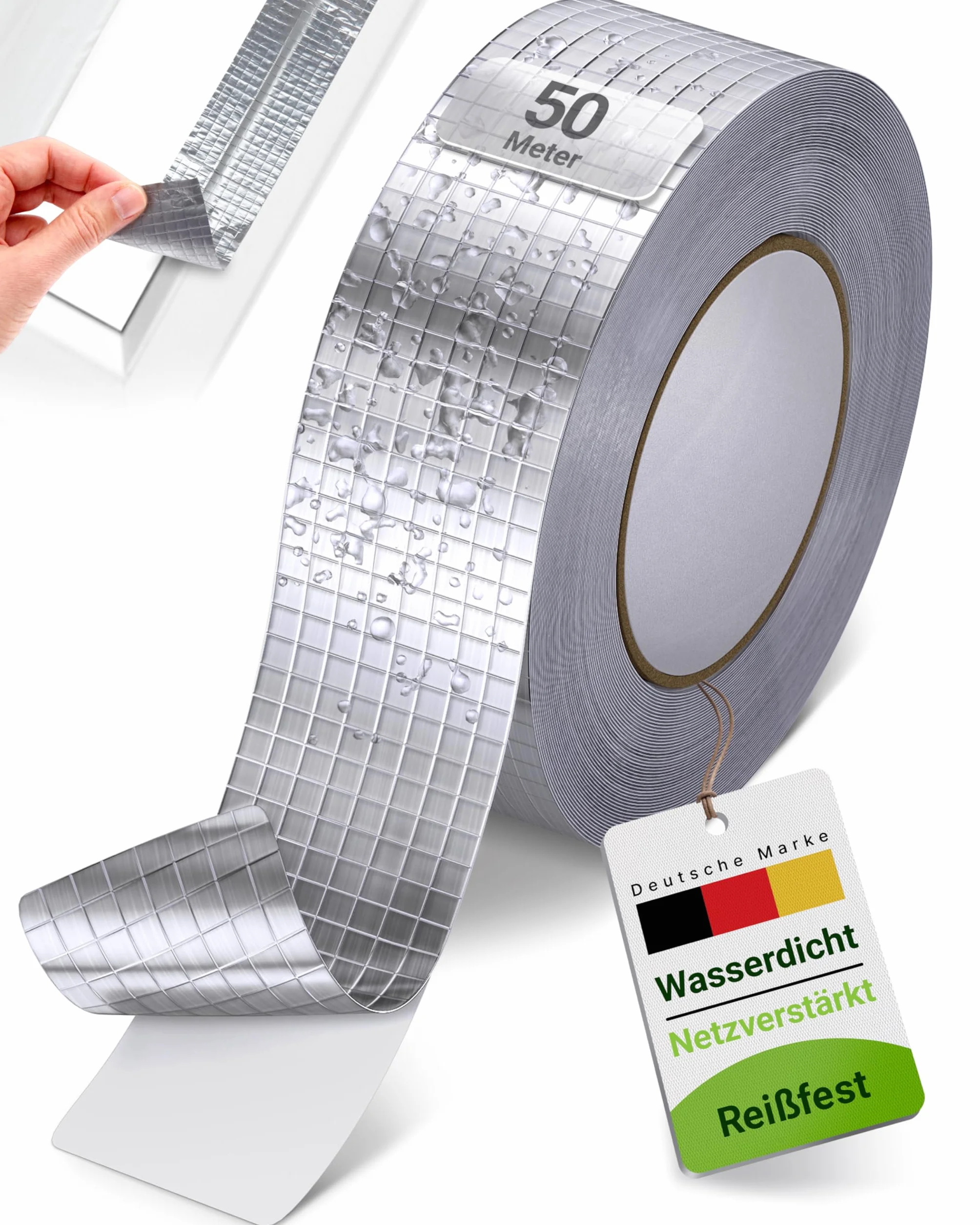 Aluminiowa taśma klejąca wzmocniona siatką 48 mm x 50 m rolka