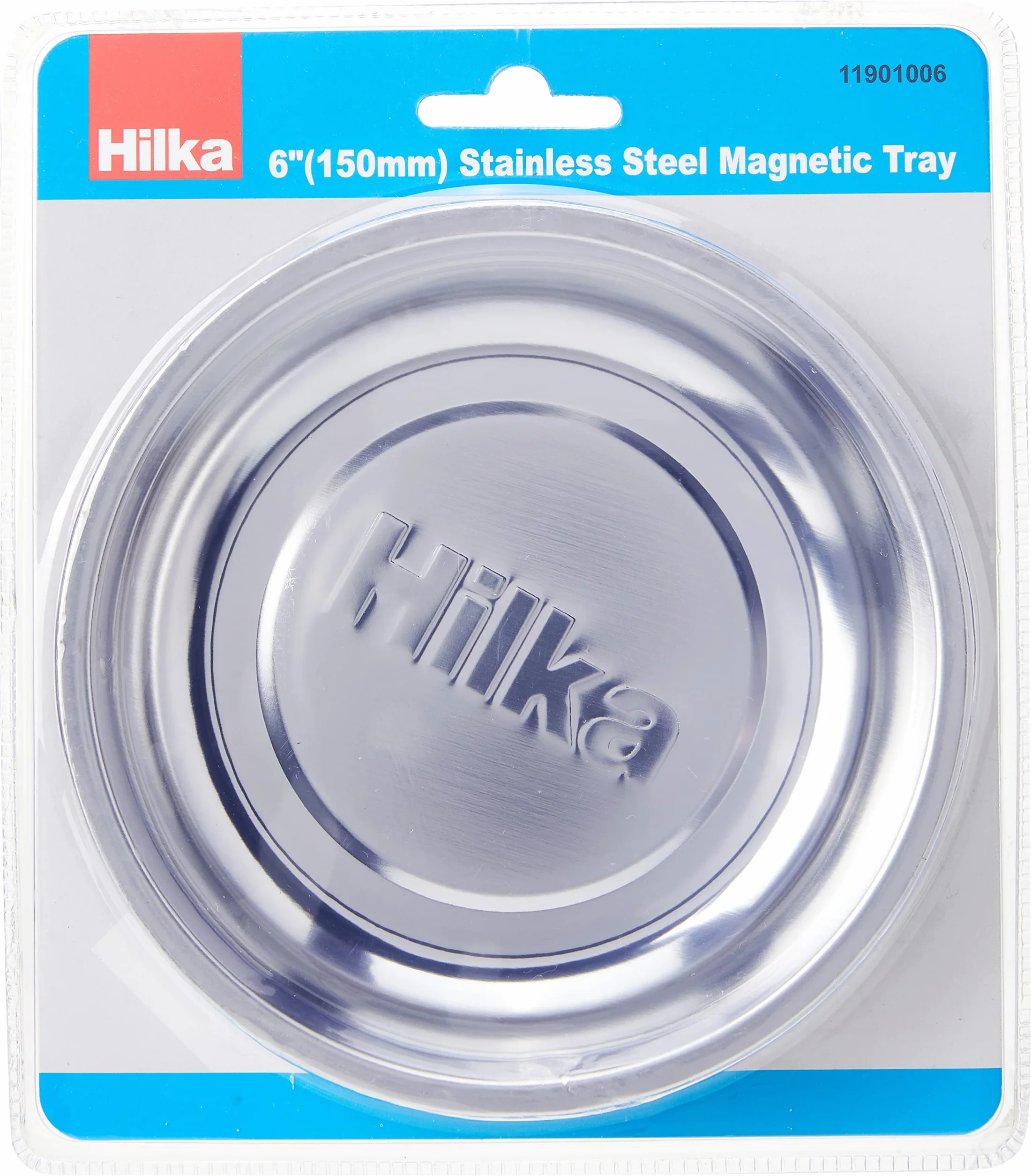 Hilka taca magnetyczna ze stali nierdzewnej 15 cm srebrna