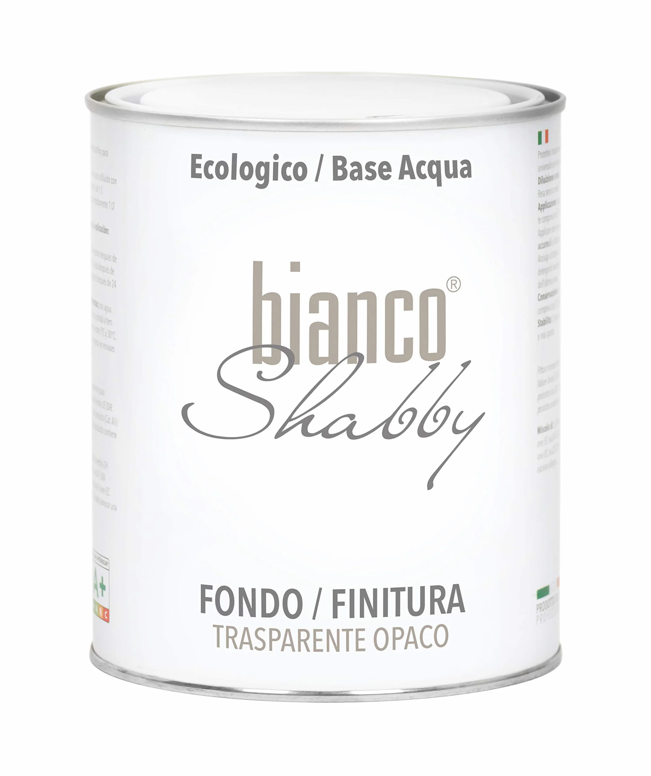 bianco Shabby MATOWE Przezroczyste DŁE/WYKOŃCZENIE do malowania i drewna Chalk (1 Lit)