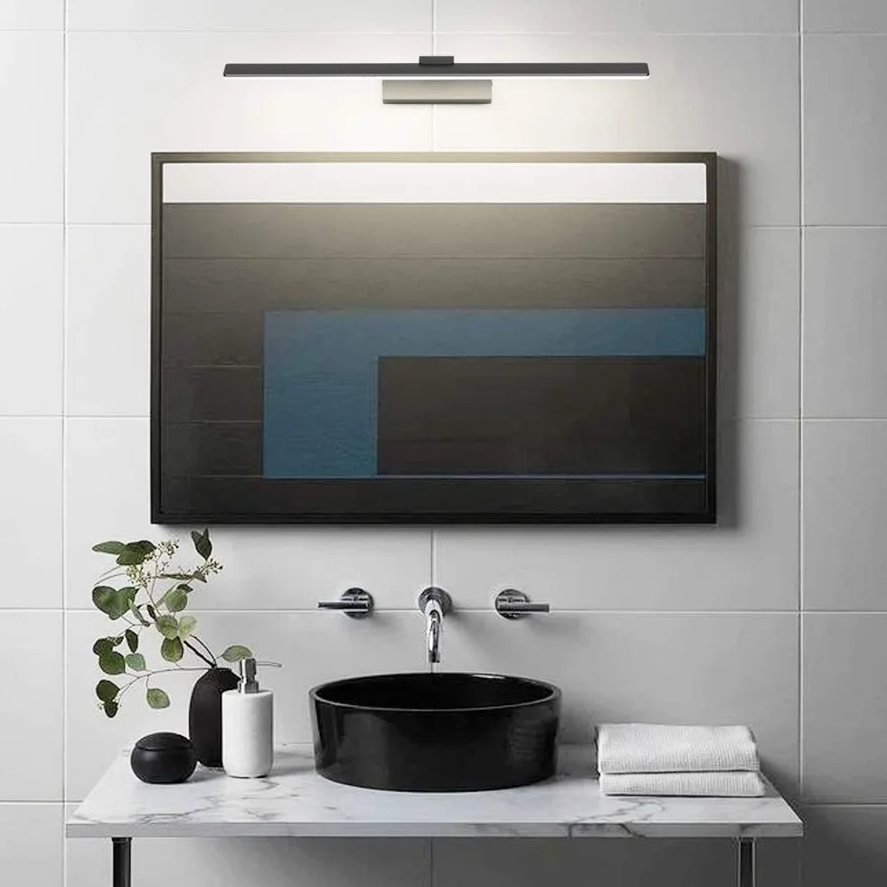 Klighten Lampa ścienna 18 W 104 diody LED 60 cm naturalna biel lustro do makijażu