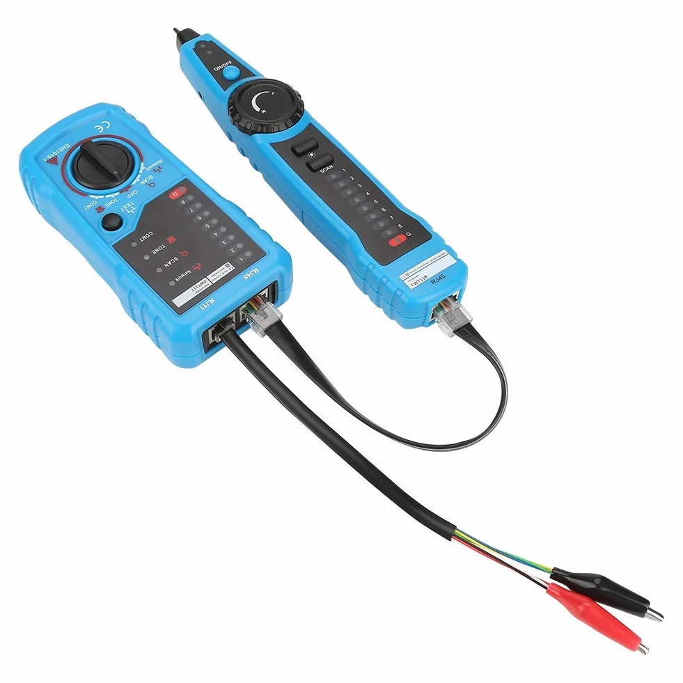 Qinlorgo FWT11 Wykrywacz kabli lokalizator przewodów RJ11-RJ45 Ethernet LAN