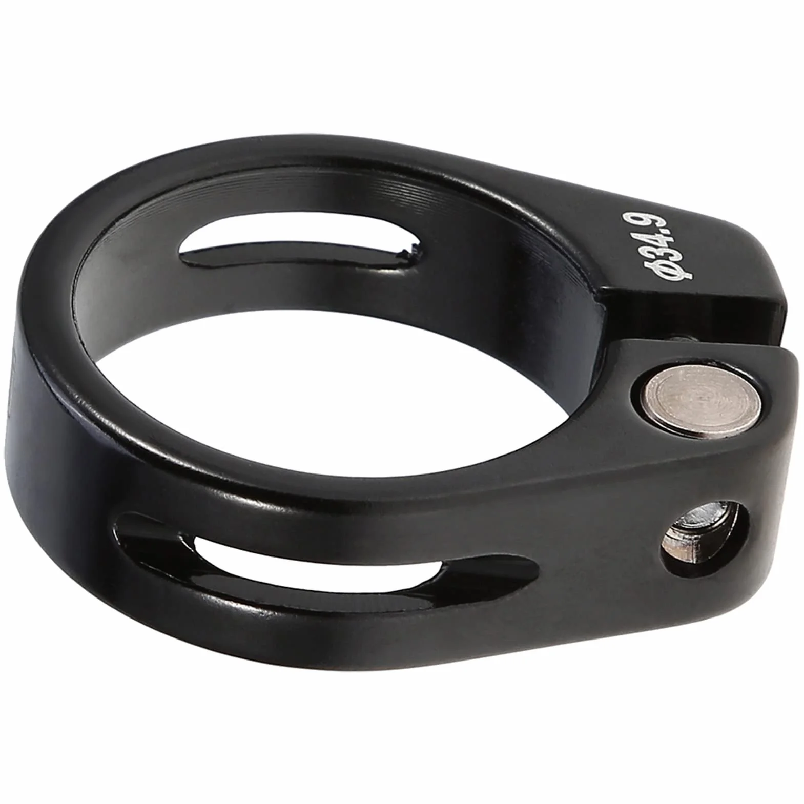 Zacisk sztycy siodełka rowerowego 34,9, zacisk sztycy siodełka do siodełka rowerowego, zacisk siodełka ze stopu aluminium, 34,9 mm, do rowerów górskich i szosowych (czarny)