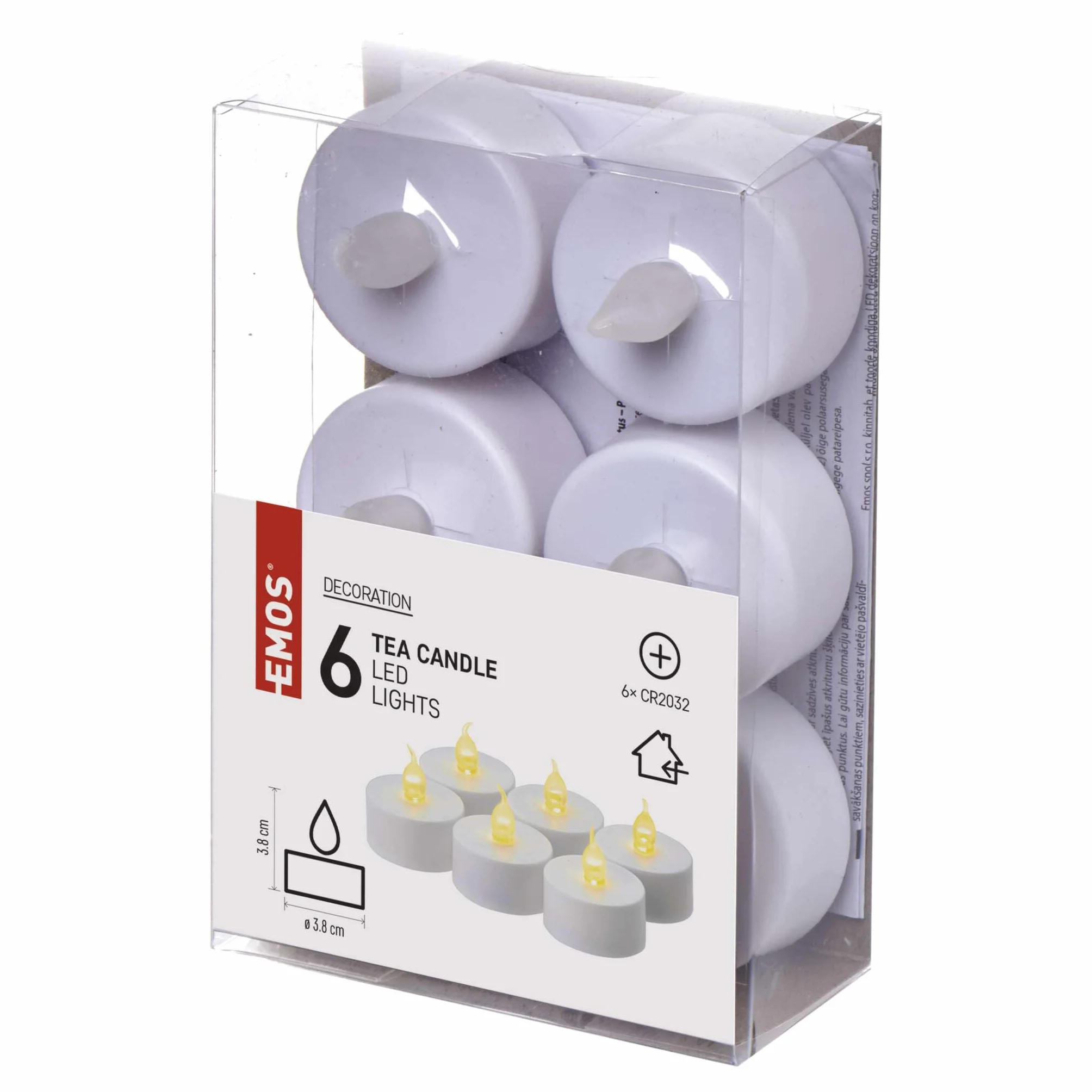 Emos Podgrzewacze LED Biały 6 Sztuk