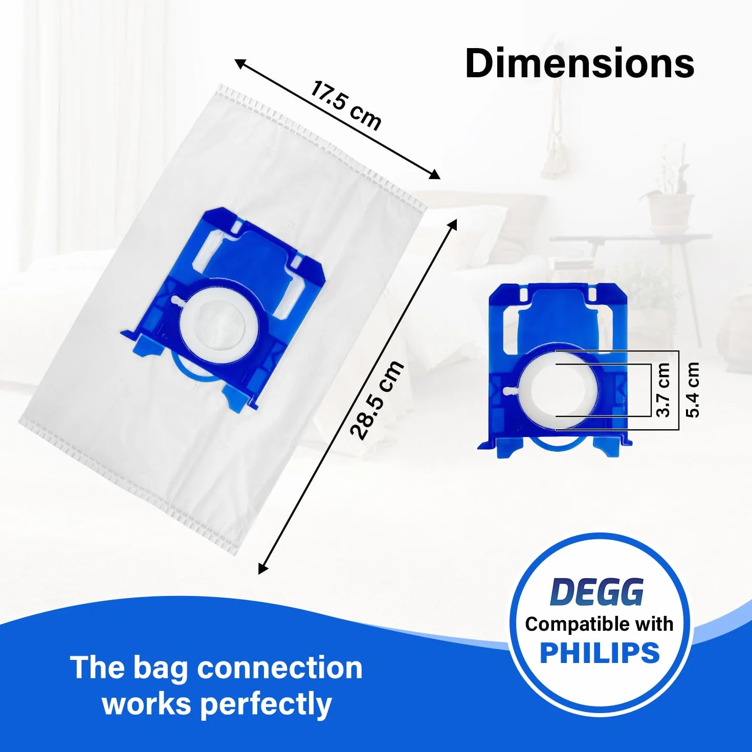 Worki do odkurzacza 20 szt. kompatybilne z Philips AEG Electrolux S-BAG zamienniki FC8021 GR201S E200S