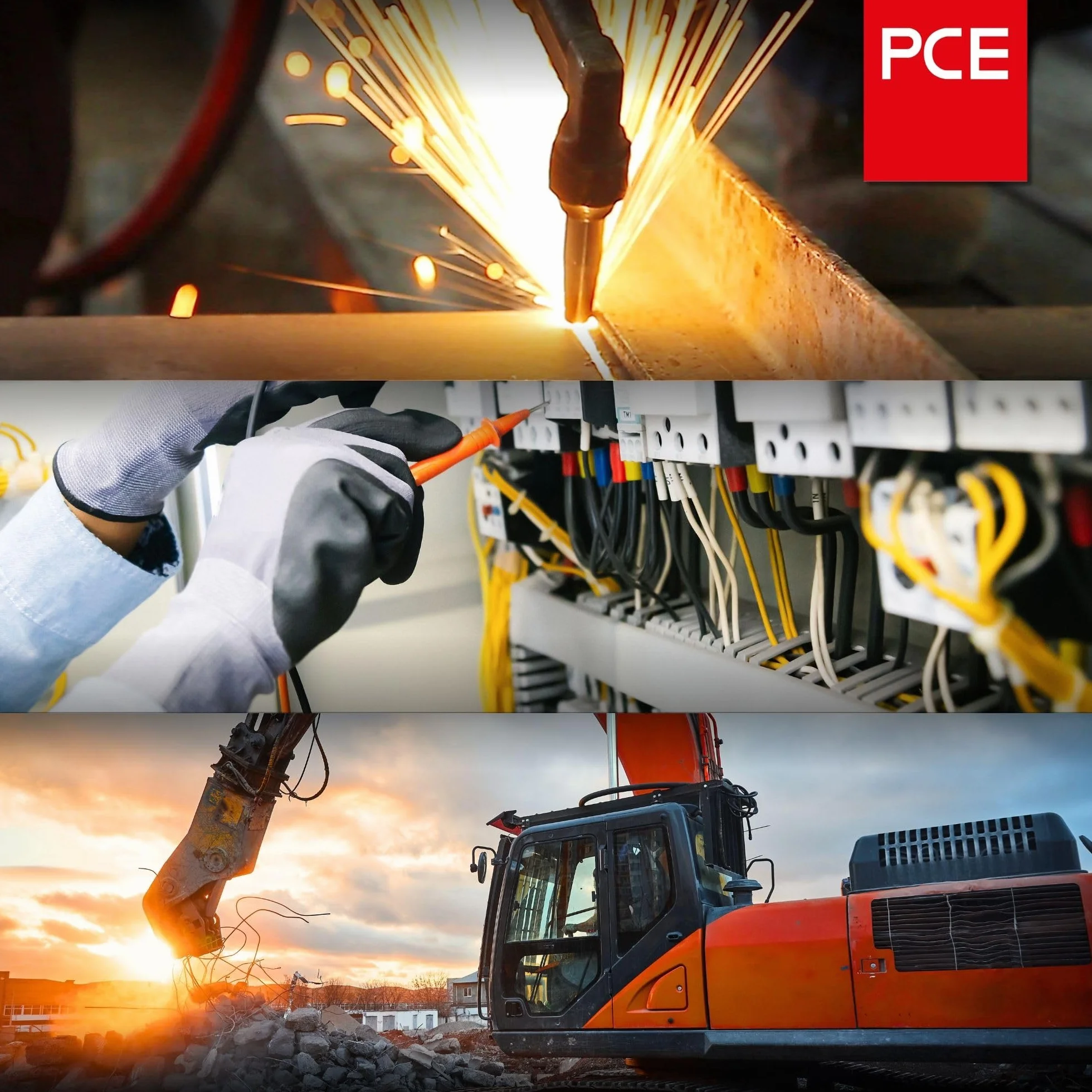 PCE Wtyczka ścienna CEE 16A 5P 400V IP44 515-6D