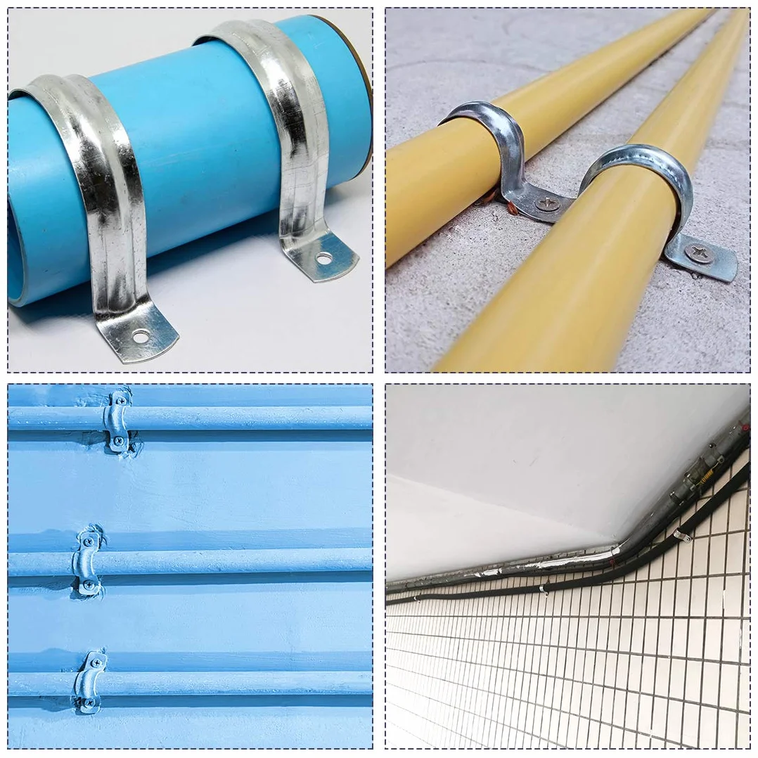 Obejmy do rur 304 stal szlachetna 20 sztuk 10 mm sztywne 2 zaciski otworowe