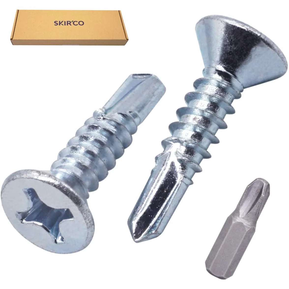 Wkręty samoniercające DIN 7504 P stal ocynkowana 5,5 x 25 mm 200 szt.