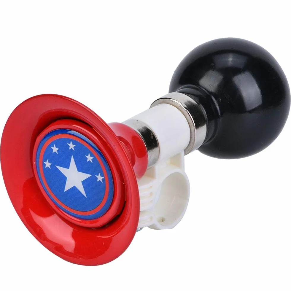 Duokon Keenso Kids Bike Bell, mini dzwonek rowerowy, akcesoria dla dzieci do rowerów/skuterów czerwony/niebieski/pomarańczowy