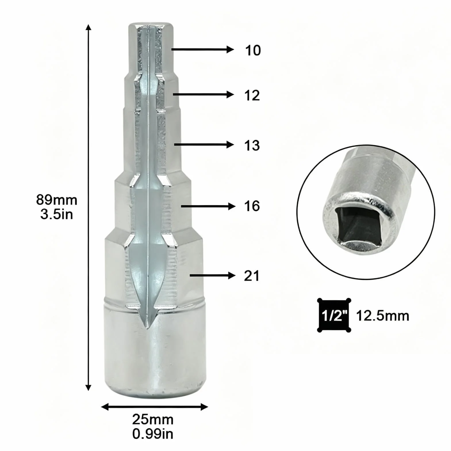 Klucz Do Nypli Narzędzie konserwacyjne 12,7 mm Przyrząd Do Demontażu Nypli, Grzejników, Hydrauliki