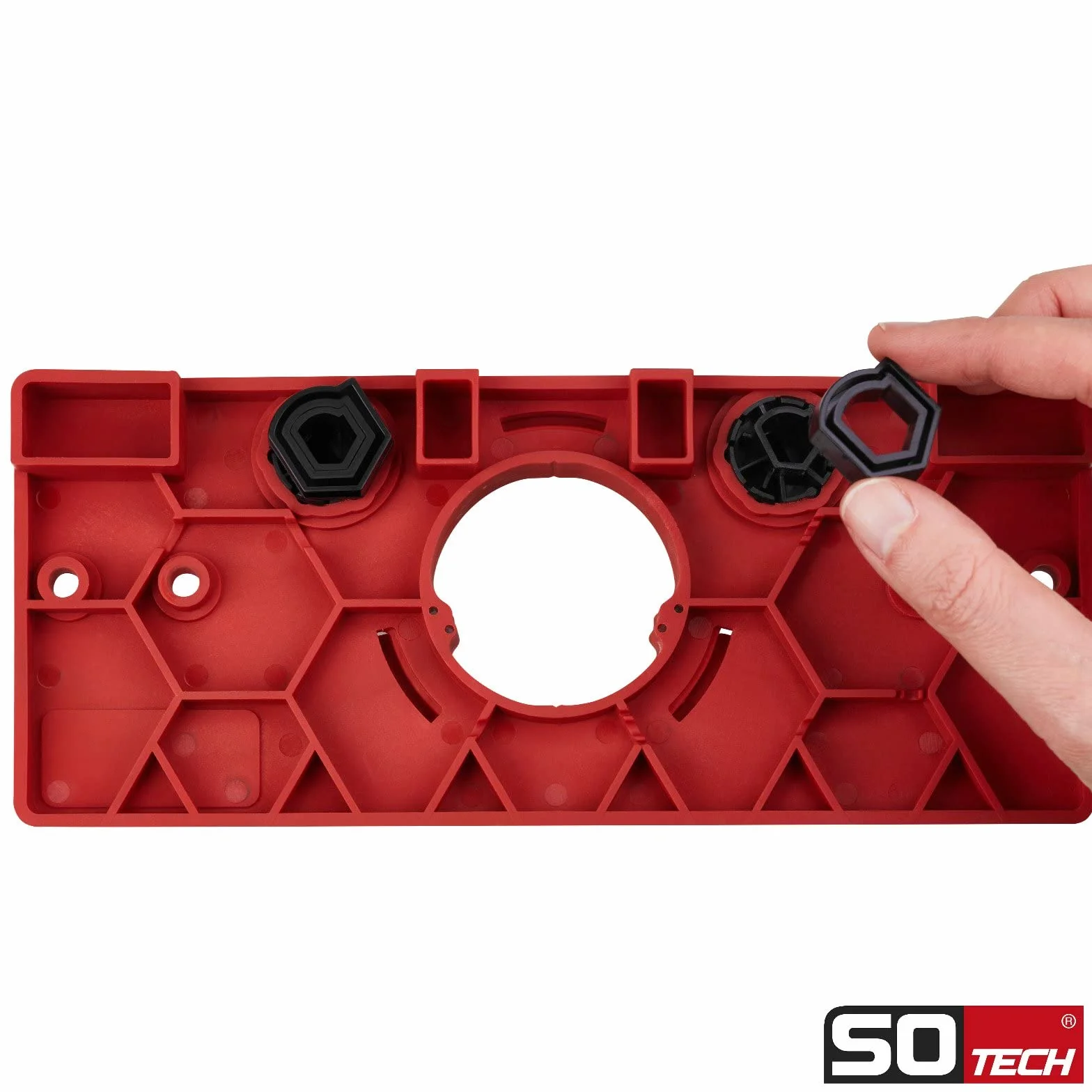 SOTECH Szablon do wiercenia BSK-35-T45/52 Ø 35 mm, odstęp 45 i 52 mm