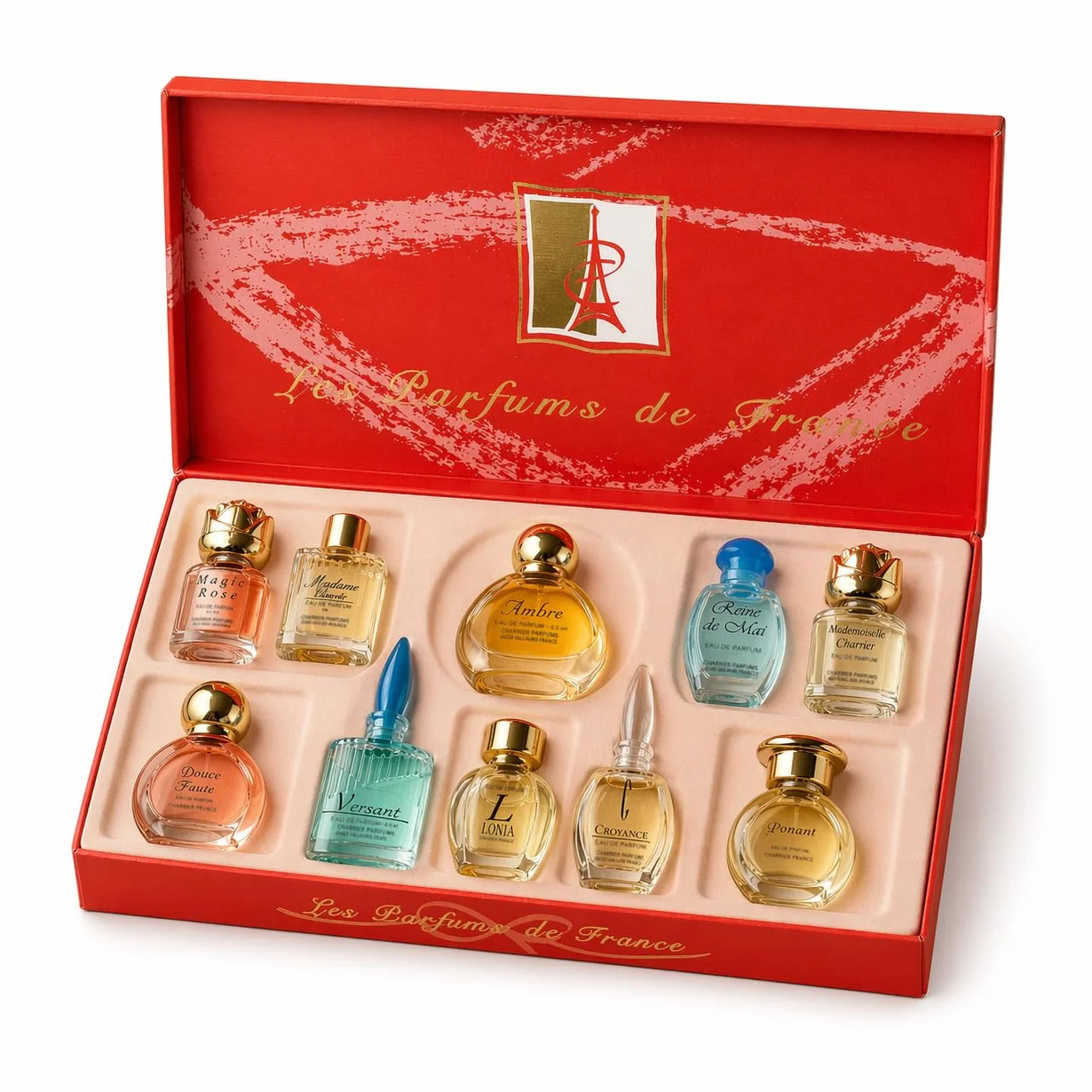 Top Ten Gift Set of 10 Eau de Parfums Miniatures Total 53,7 ml