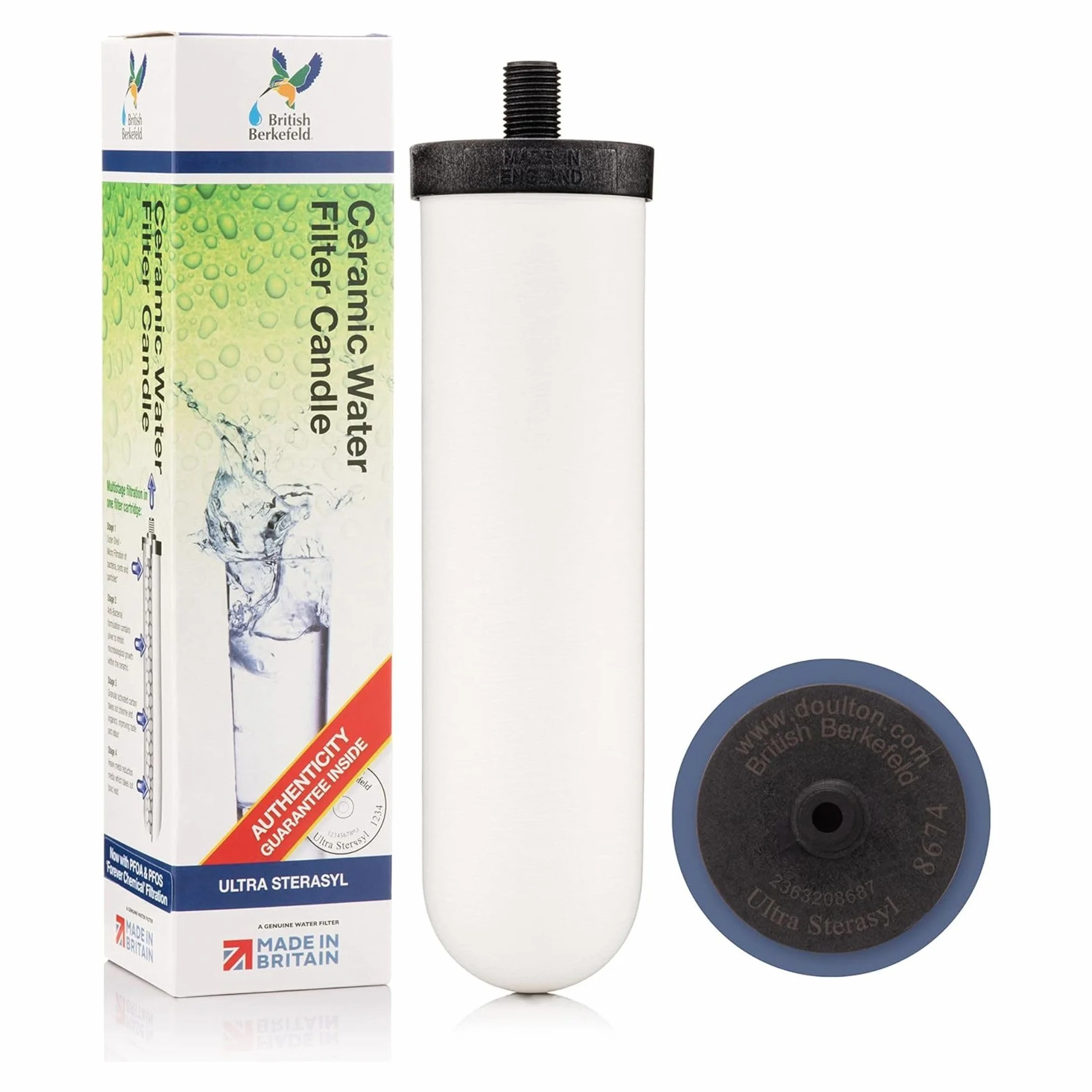 British Berkefeld 7" Ultra Sterasyl Ceramic Gravity Filter Cartridge