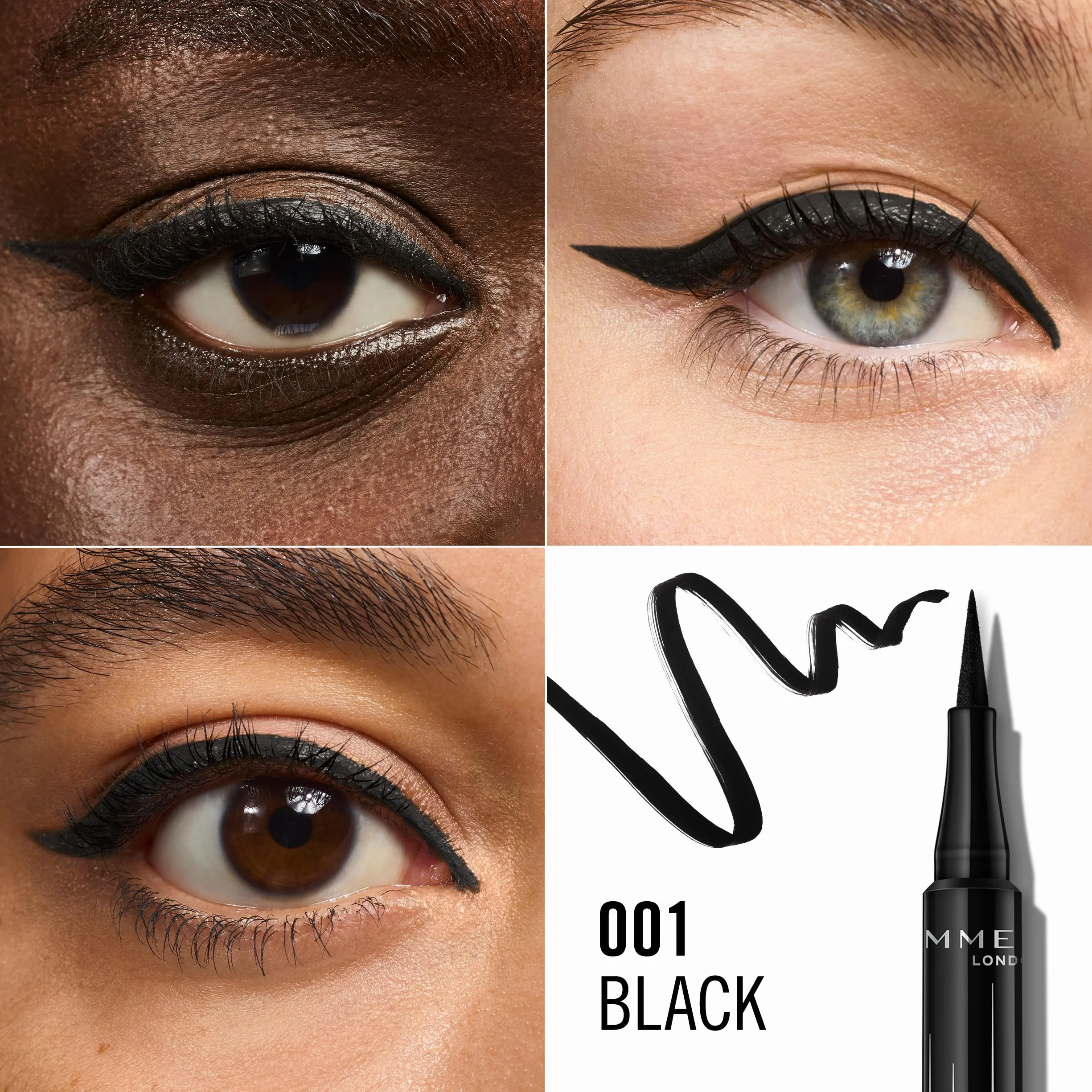 Rimmel Wonder'Ink Ultimate 24HR wodoodporny eyeliner, intensywny kolor, długotrwały, matowy