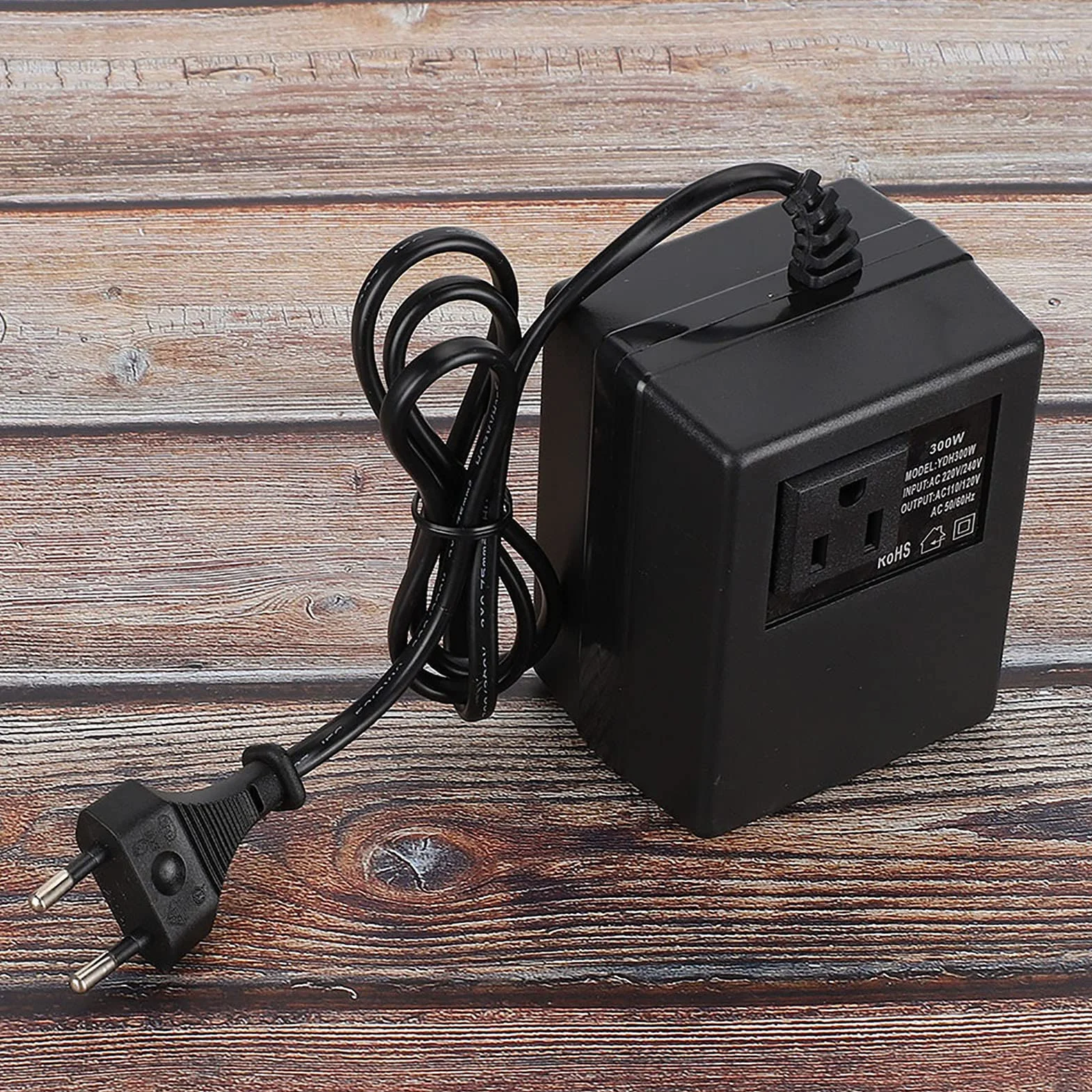 Transformator Mocy 300 W AC 220 V na 110 V Przetwornica Napięcia EU Wtyczka