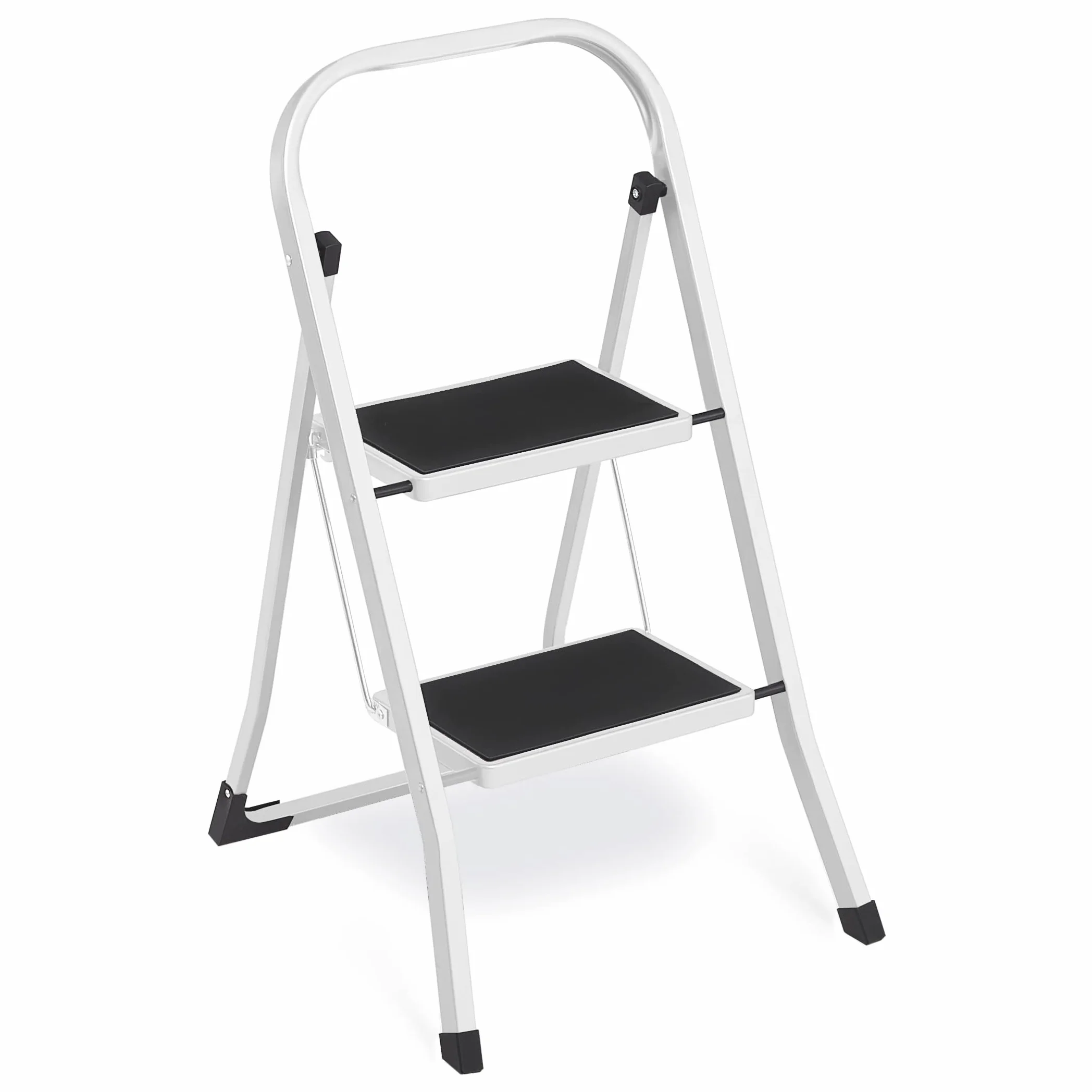 SONGMICS Drabina składana 2-stopniowa 150 kg 240 cm GSL12WT