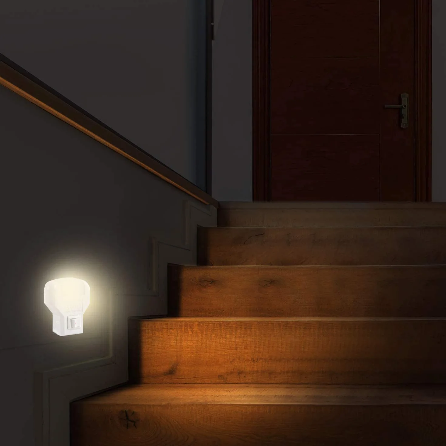 TWILIGHT lampka nocna LED z włącznikiem/wyłącznikiem Gniazdo V