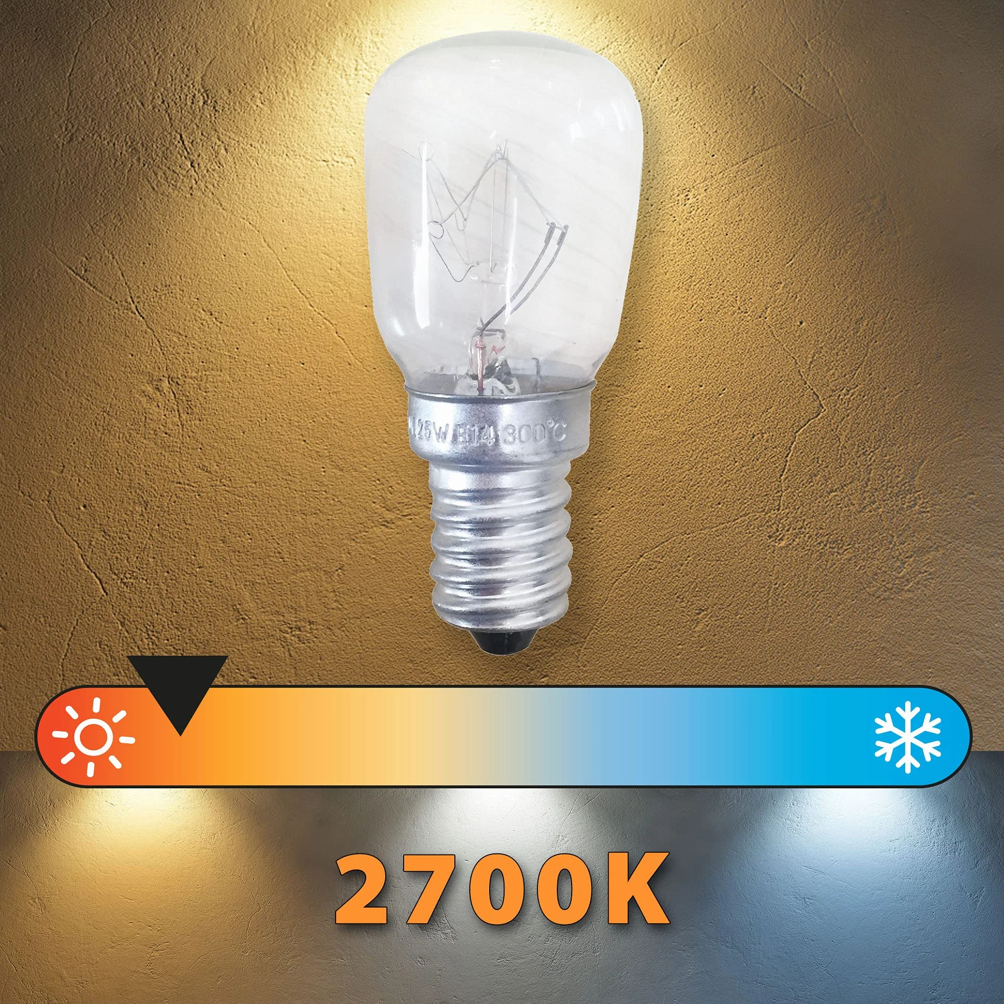 Żarówka żarowa ST26 E14 15W 100lm 3000K do piekarnika