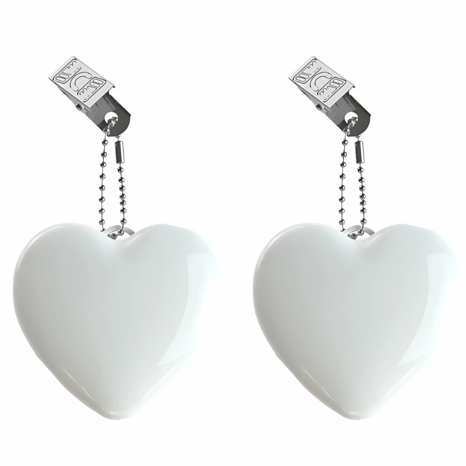 Lampka LED do torebki w kształcie serca 2 szt. ładowana przez USB kompaktowa biała