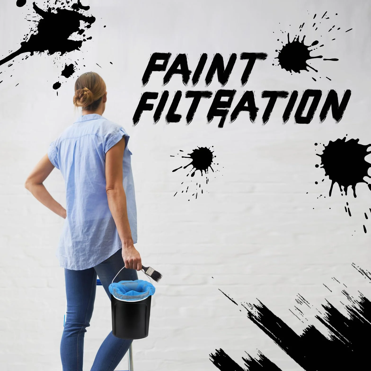 10 Sztuk Worki na Farbe, 2 Galony Worek Filtrujacy z Drobnej Siatki Sitko Wiadro Worek Filtrujacy na Farbe z Gumka Otwierany od Góry do Hydroponiki Farby Ogrodnictwa