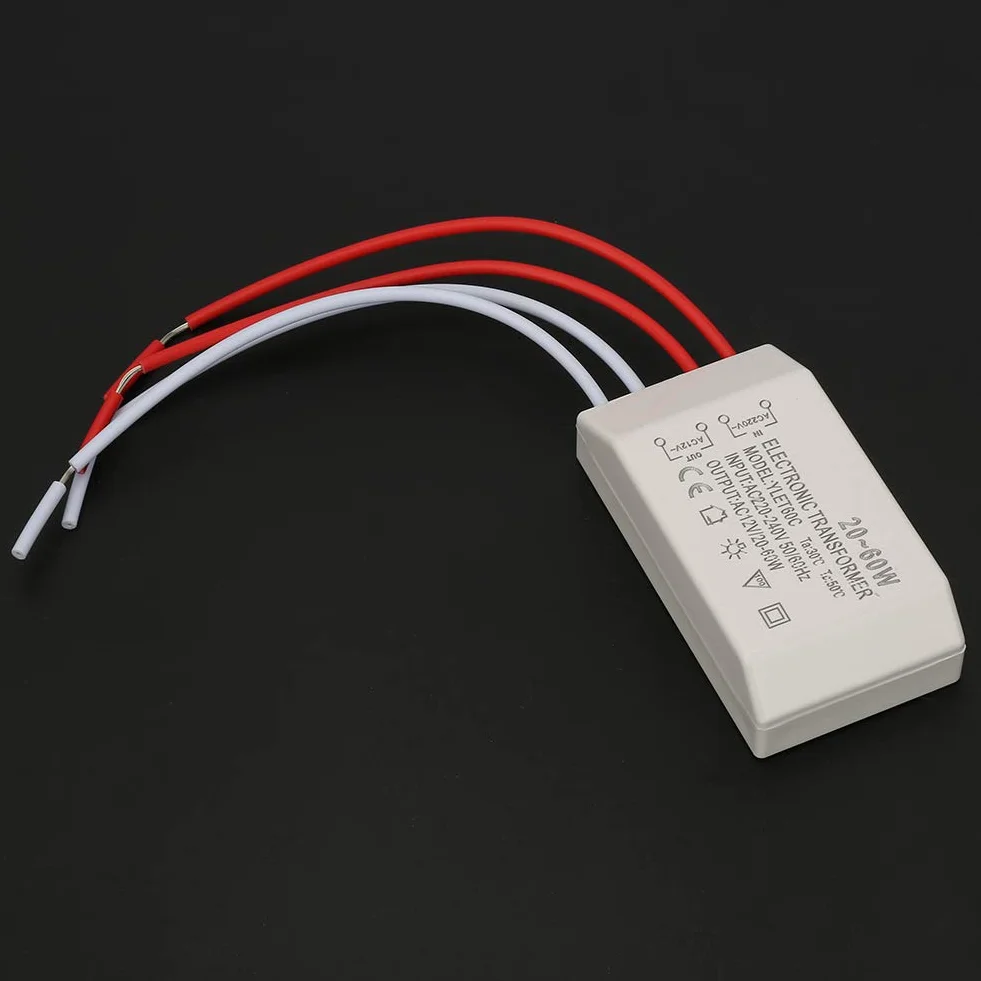 Transformator Elektroniczny Halogenowa G4 220 V AC 12 V 20 60 W Inteligentny Sterownik Zasilacza