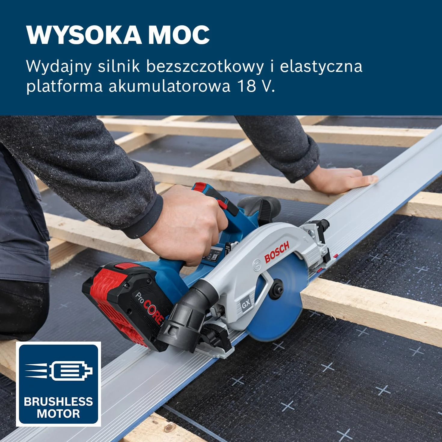 Bosch GKS 18V-57-2 GX akumulatorowa pilarka tarczowa 18 V L-BOXX