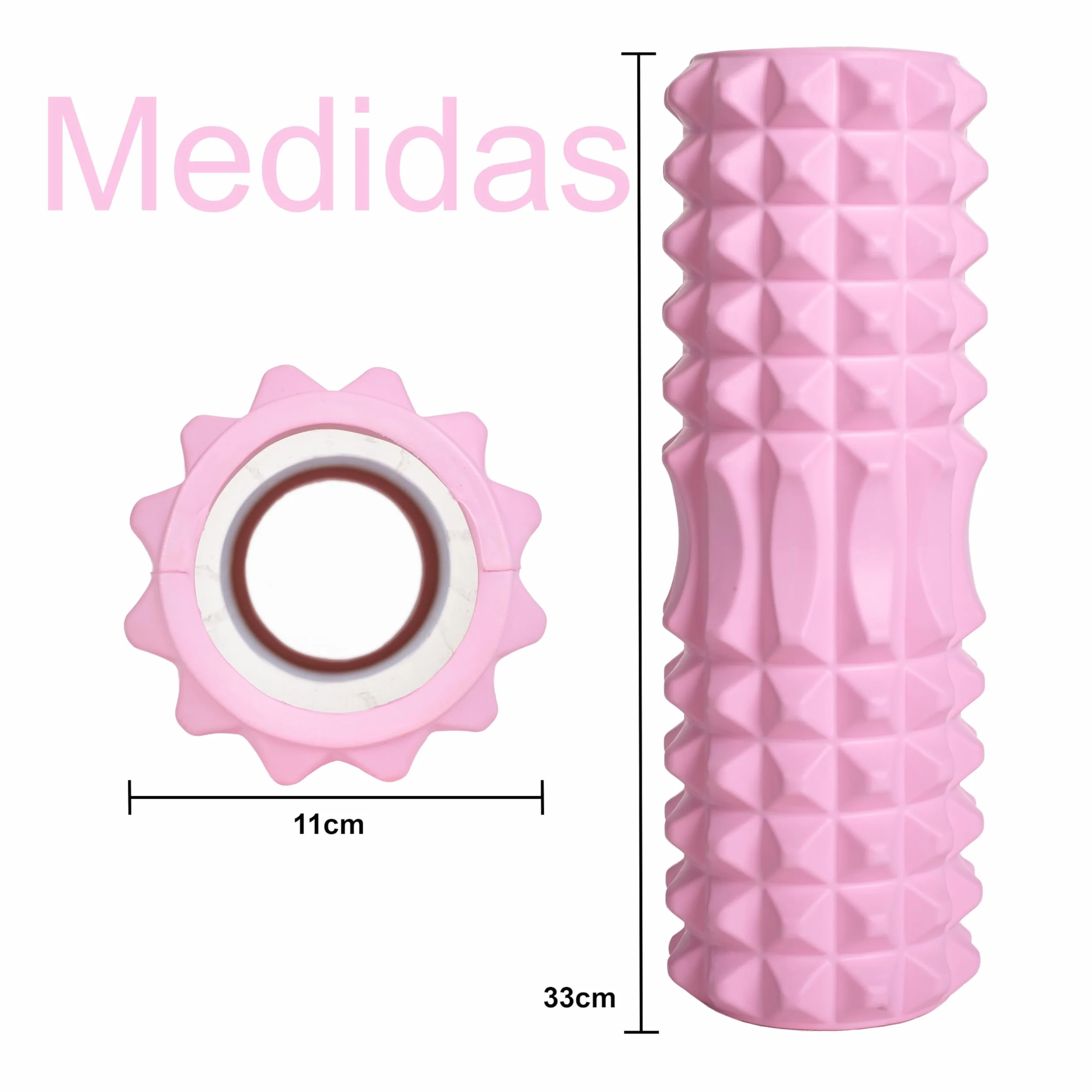Elitex Training Foam Roller, Piankowy wałek do masażu - CrossTraining, Siłownia Poprawia Twoją Mobilność, Mięśnie i Krążenie Krwi. (Różowy)