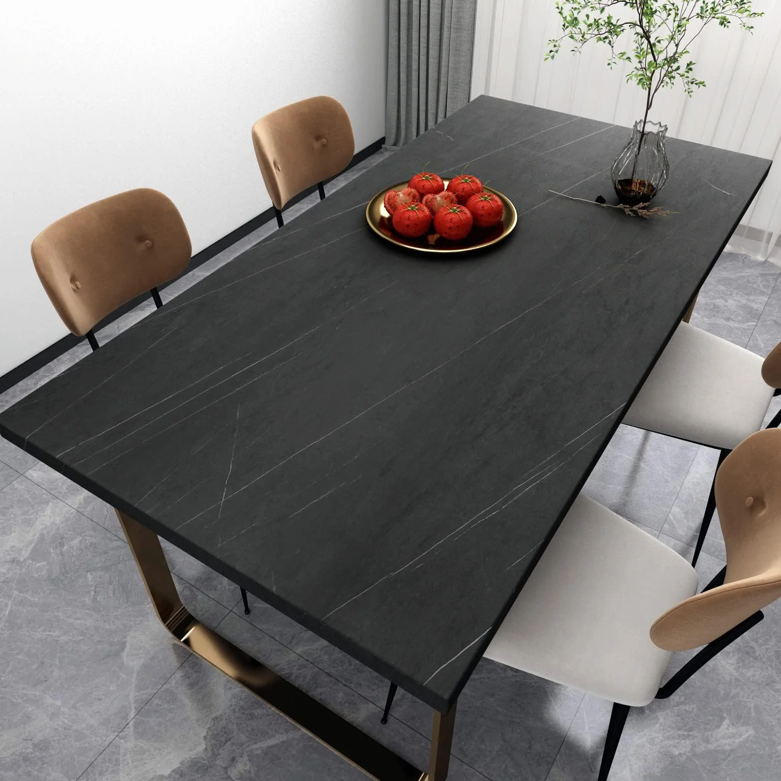 Decotalk Tapeta marmurowa samoprzylepna 40x300 cm winylowa wodoodporna