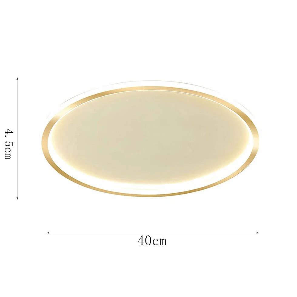 Lampa Sufitowa LED Ultra-cienka Okrągła Akrylowa Trójkolorowa Ściemniana do Salonu Sypialni