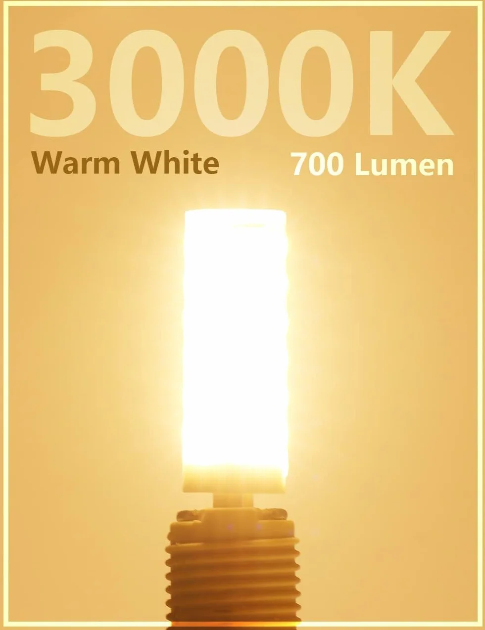 Tasmor Żarówka LED G9 7W 700 Lumenów Ciepła Biel 3000K Zamiennik Halogenowej 70W Kąt Świecenia 360° 5 Sztuk