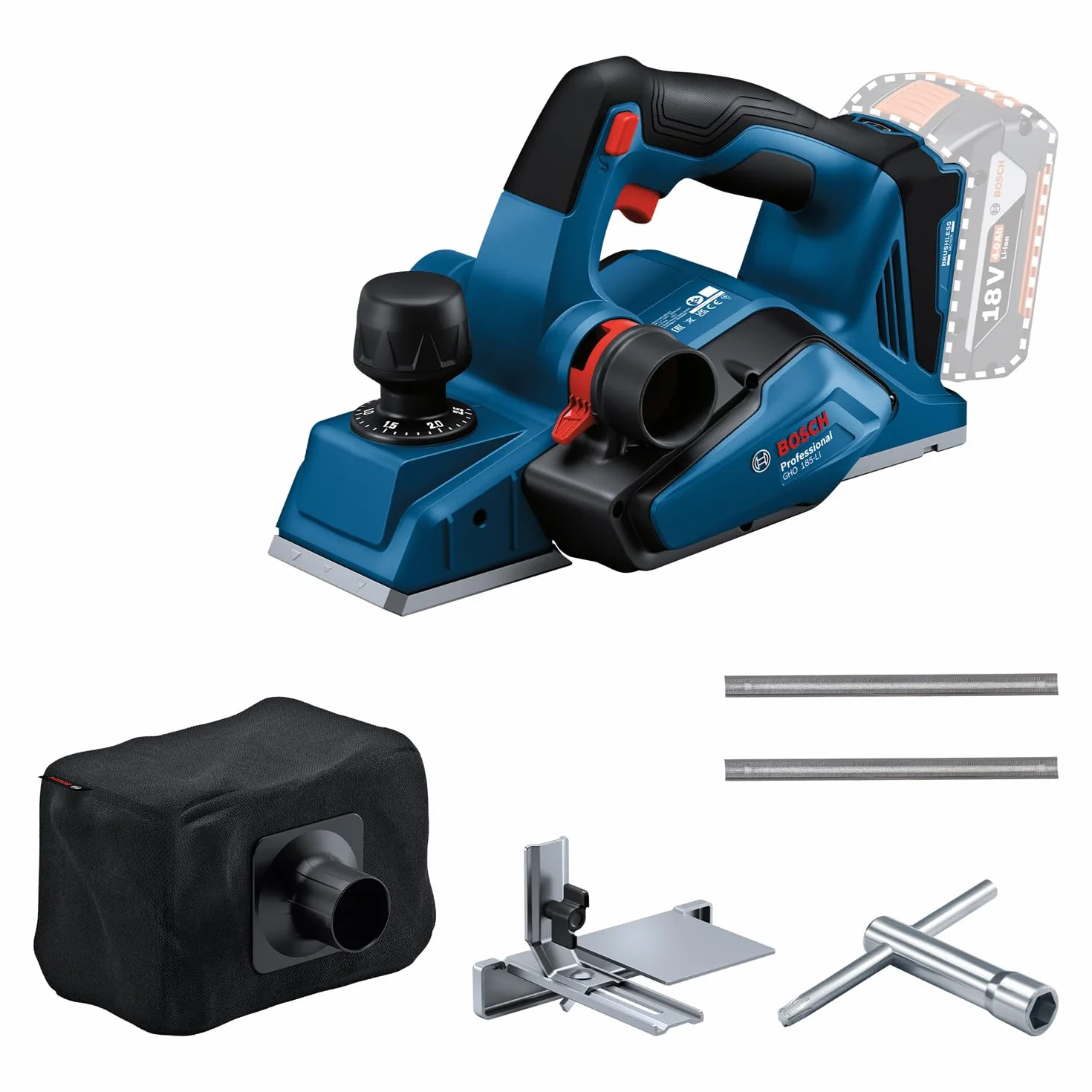 Bosch Professional GHO 185-LI akumulatorowa struga 18V