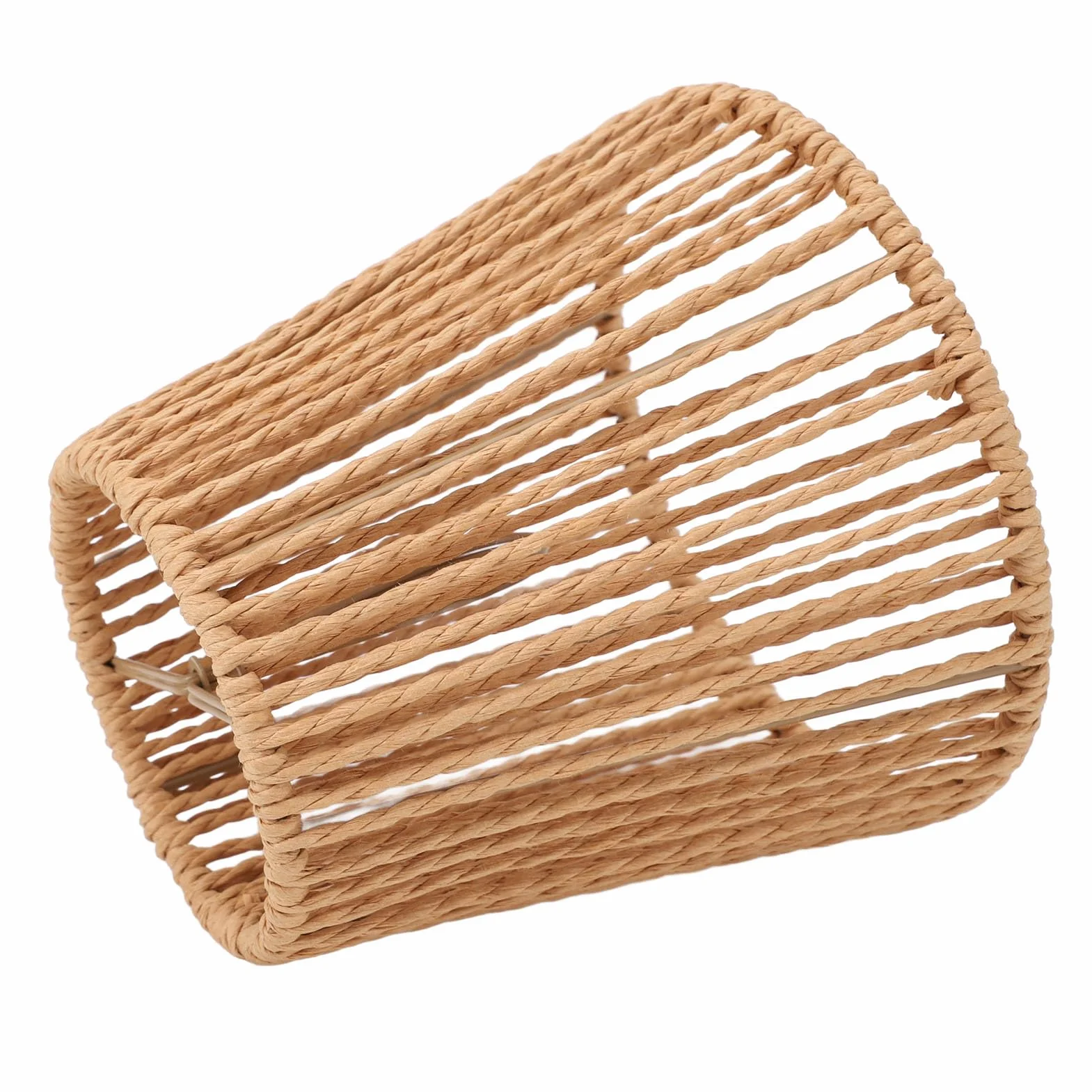 Rattanowy Abażur do Lampy Wiszącej 3 Szt Ręcznie Tkany