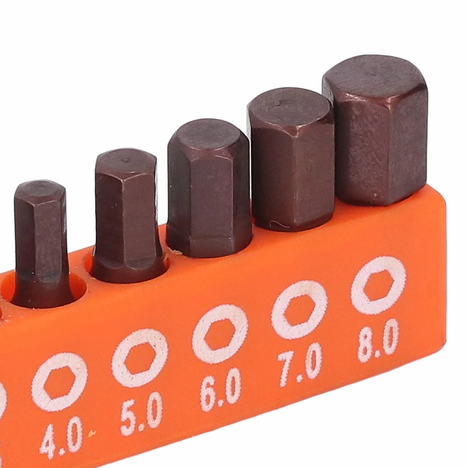 24-częściowy zestaw bitów sześciokątnych S 2 stal stopowa 1/4" 1,5-8 mm 5/64-5/16" klasy przemysłowej