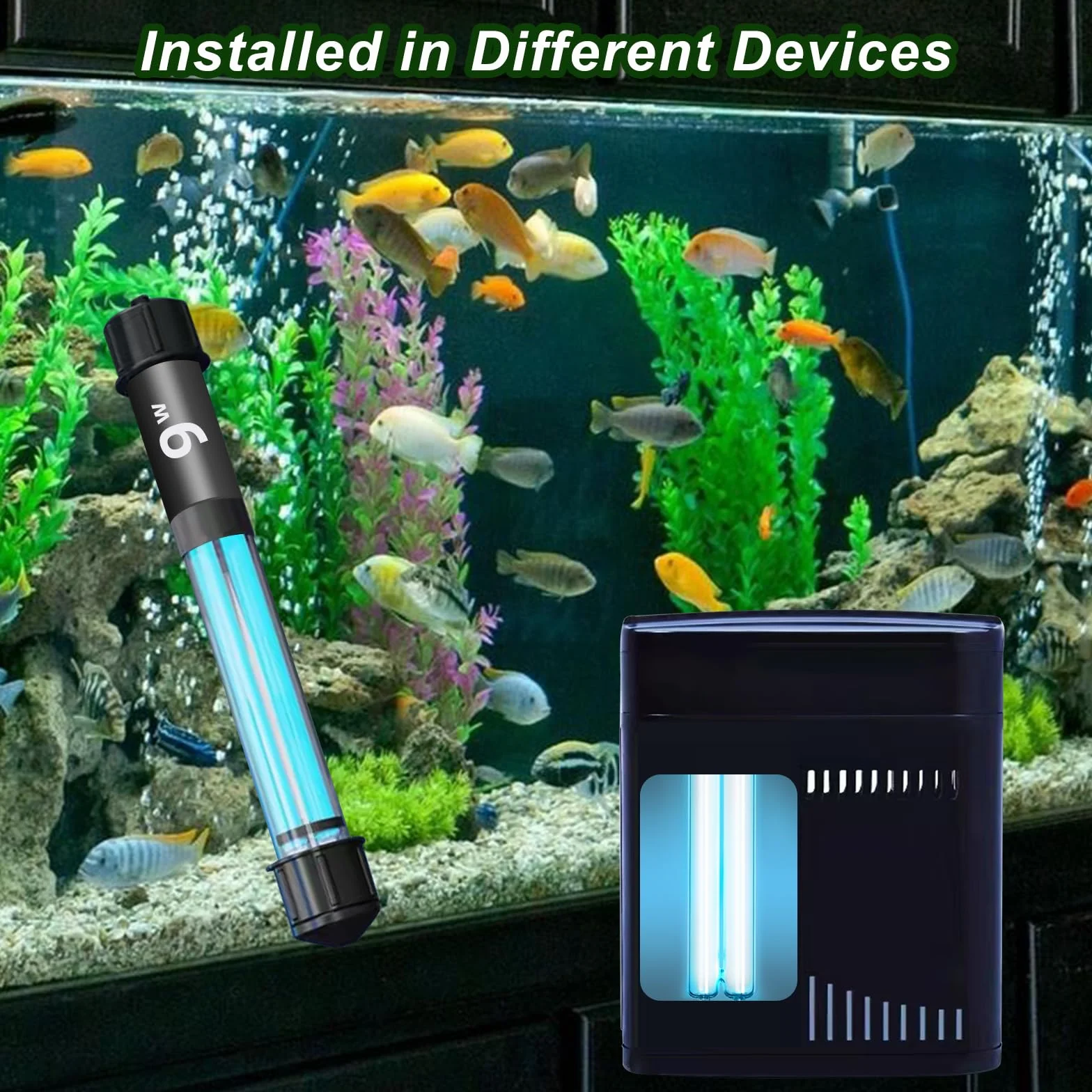 Lampa do dezynfekcji UV 9W G23, kompaktowa żarówka UVC do stawów parkowych i rybnych