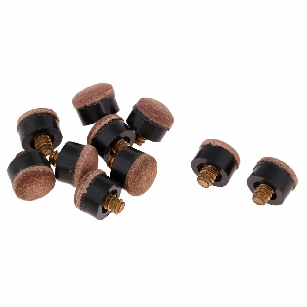 Premium 10 szt. wkręcane końcówki do kija bilardowego 10 mm