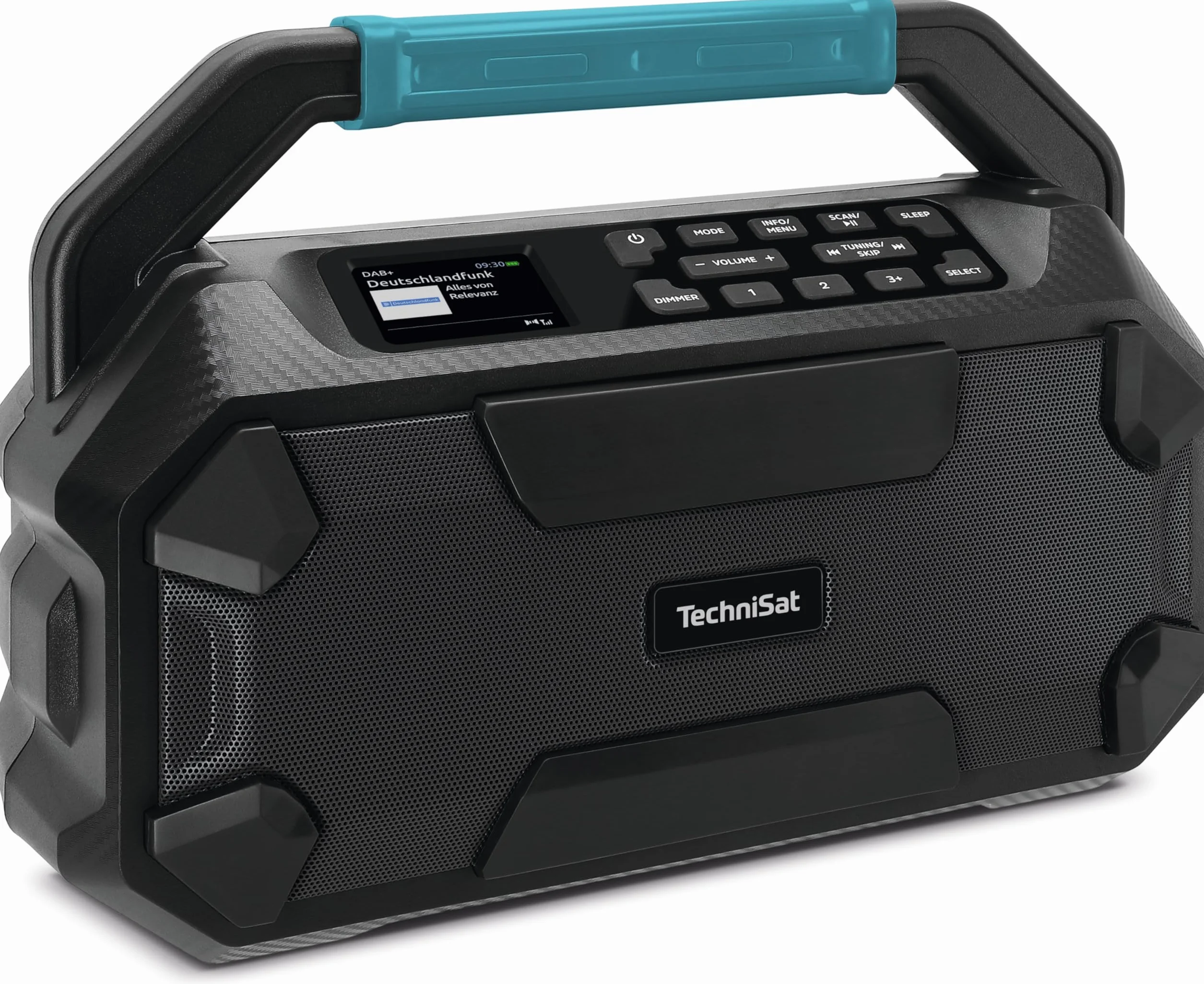 TechniSat Viola 231 OD akumulator Makita kompatybilne radio budowlane DAB+ UKW AUX in Bluetooth IPX4 ochrona przed wodą rozbryzgową 2 x 15 W głośniki stereo