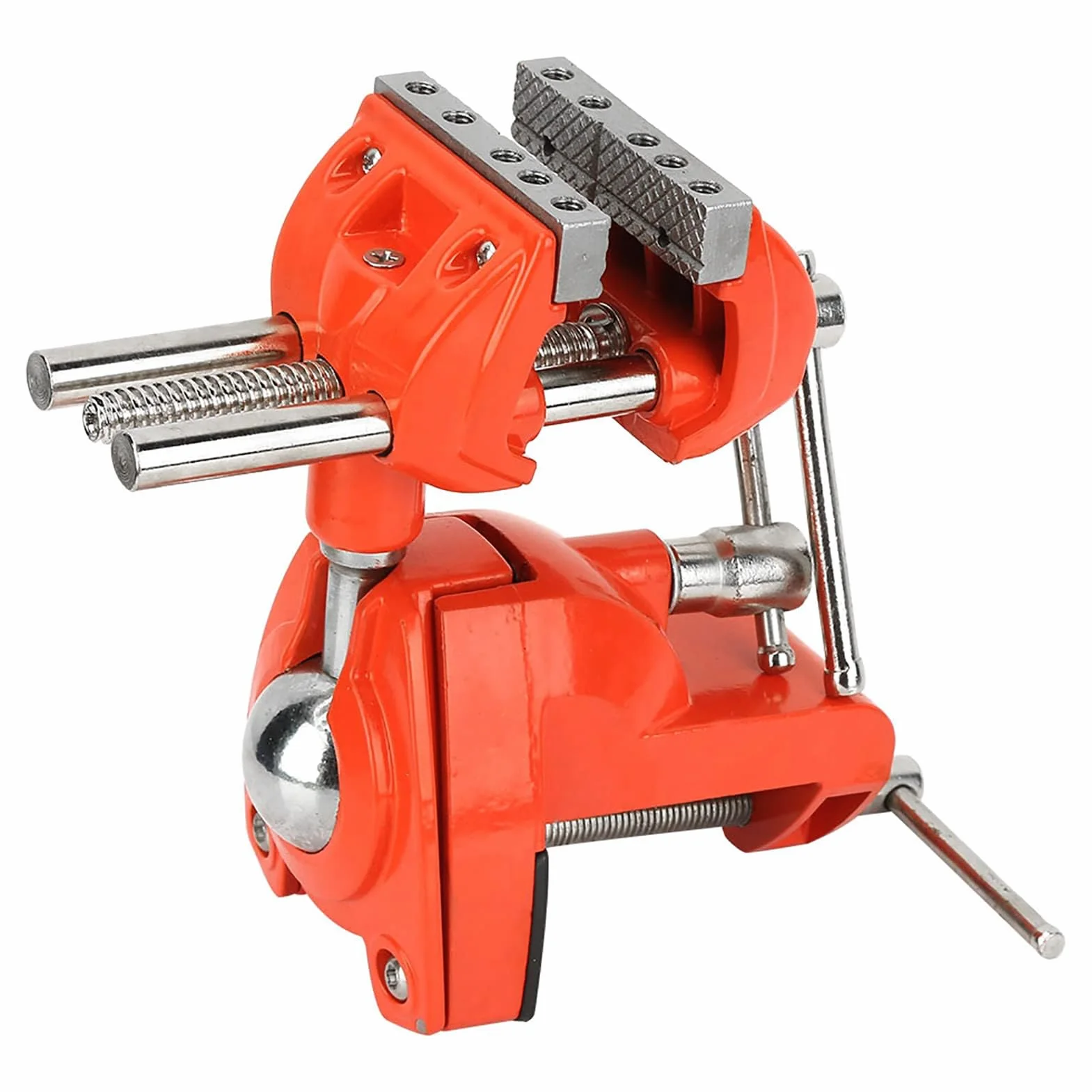 Cocoarm Mini imadło obrotowe 360° regulowane 70 mm imadło zaciskowe z obrotową stopką do prac stolarskich