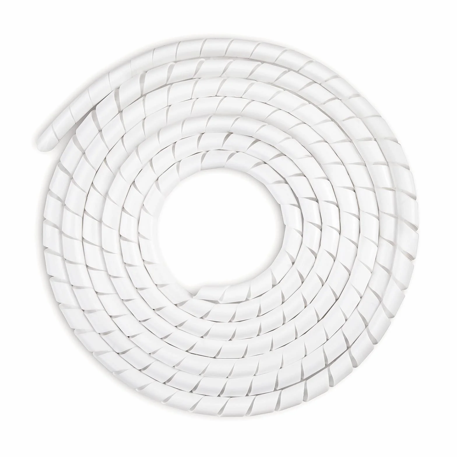 AGPTEK Wąż kablowy ochronny na kable 4-16 mm (6 m) 6-19 mm (4 m) organizer kanał kablowy osłona kabla elastyczna łącznie 10 m biały
