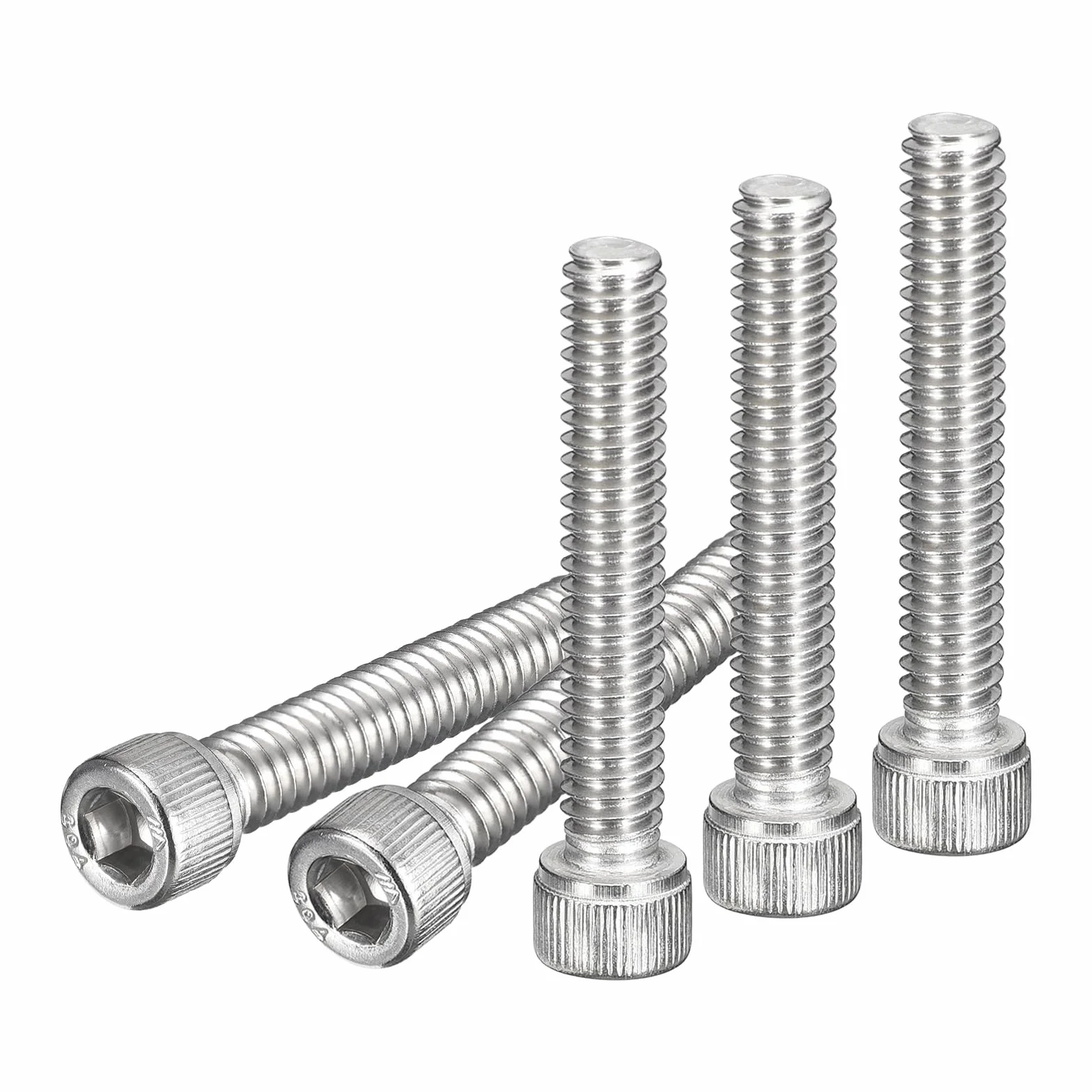 Śruby z łbem sześciokątnym 1/4-20x1-1/4" 304 stal szlachetna pełny gwint 25 sztuk