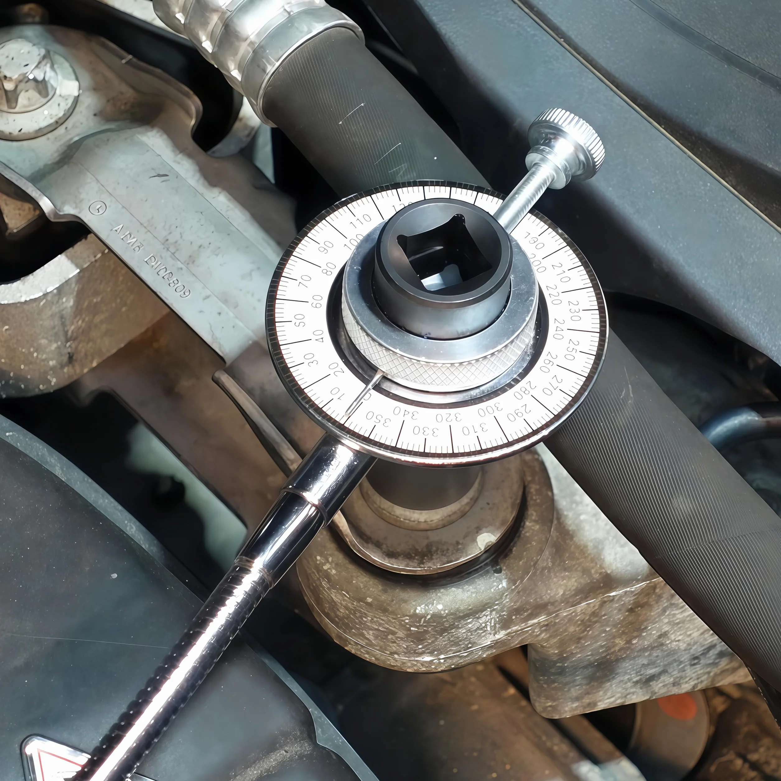 CCLIFE Obrotowy miernik kąta 1/2" z magnetycznym ramieniem