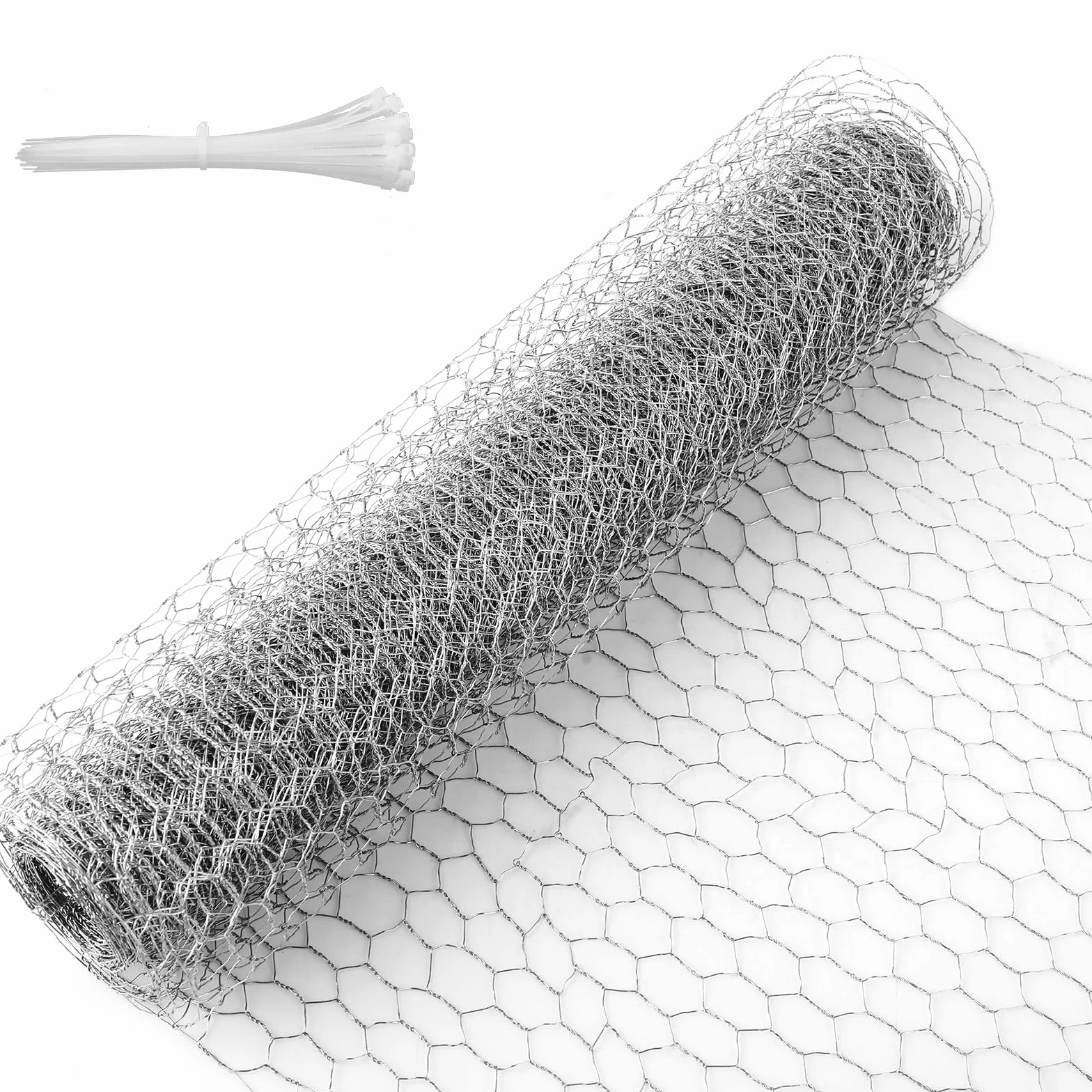Siatka druciana ocynkowana 7 m x 40 cm, oczko 25 mm – ogrodzenie dla małych zwierząt