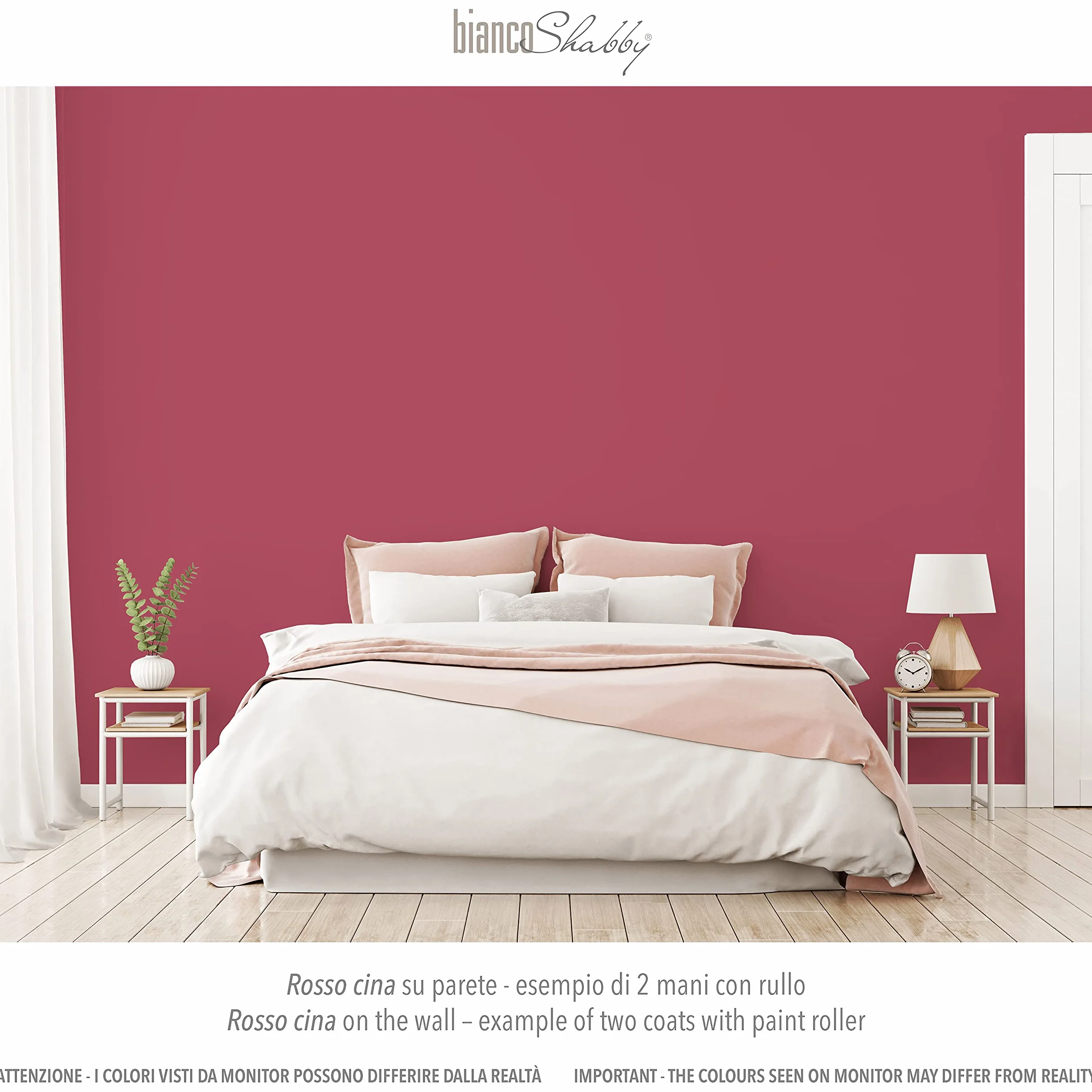 Farba do mebli i ścian Chalk Paint Czerwony Shabby Chic Vintage Extra Matowy 500 ml
